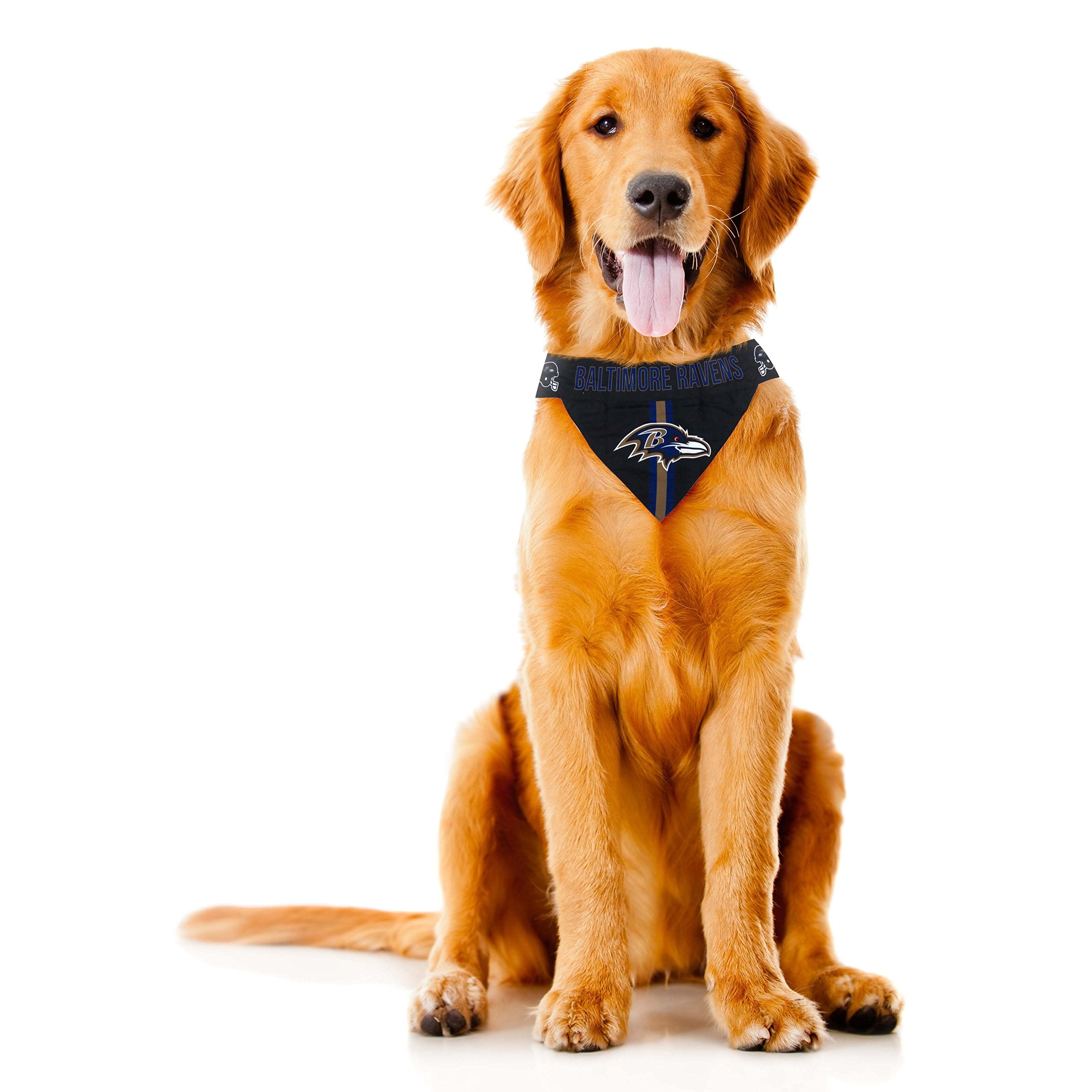 Littlearth Unisex-Adult Nfl Baltimore Ravens Pet Bandana, Team Color, X-Large