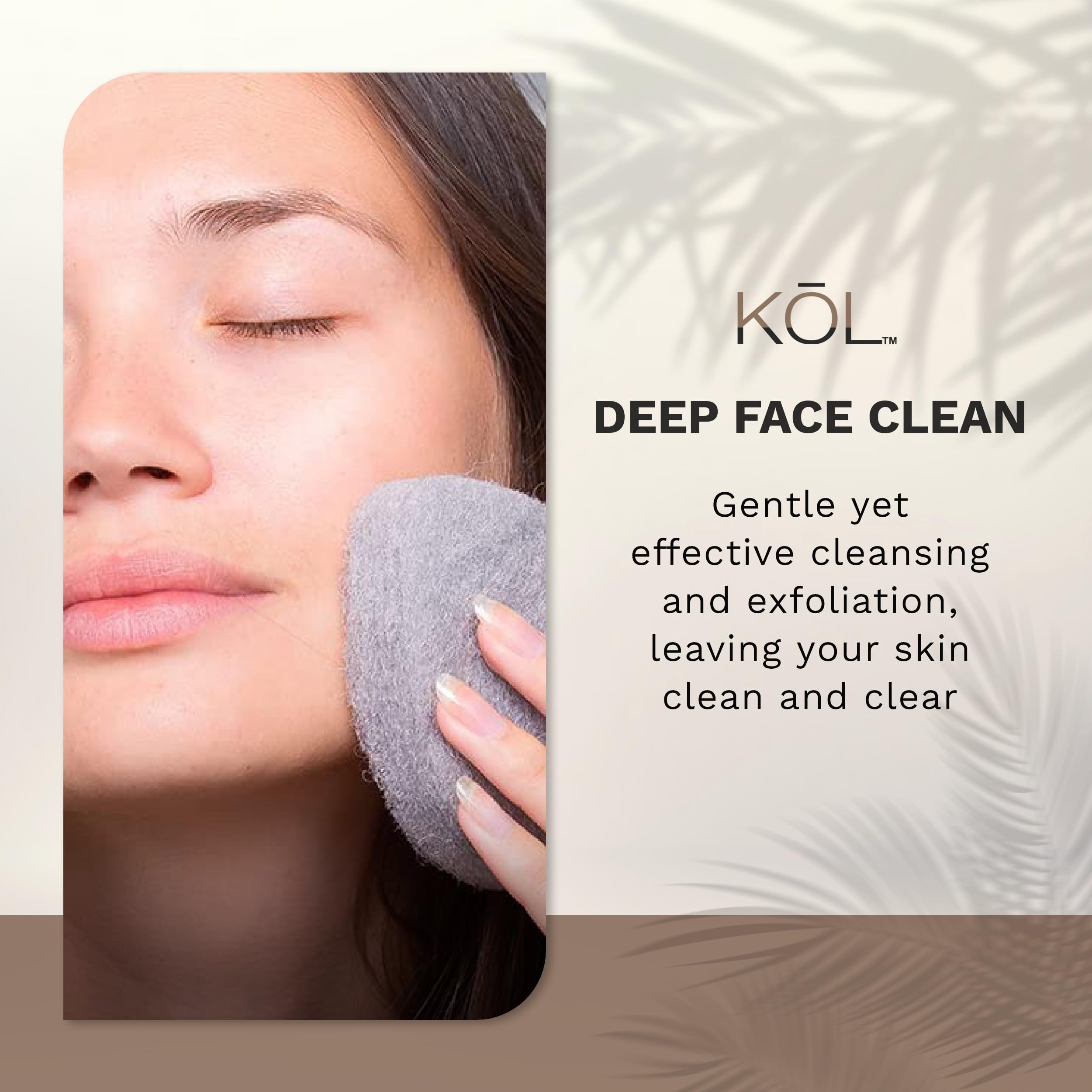 KOL Charcoal Exfoliating Face Scrubber Pads - 12 Count Disposable Loofah for Daily Cleansing and Makeup Removal