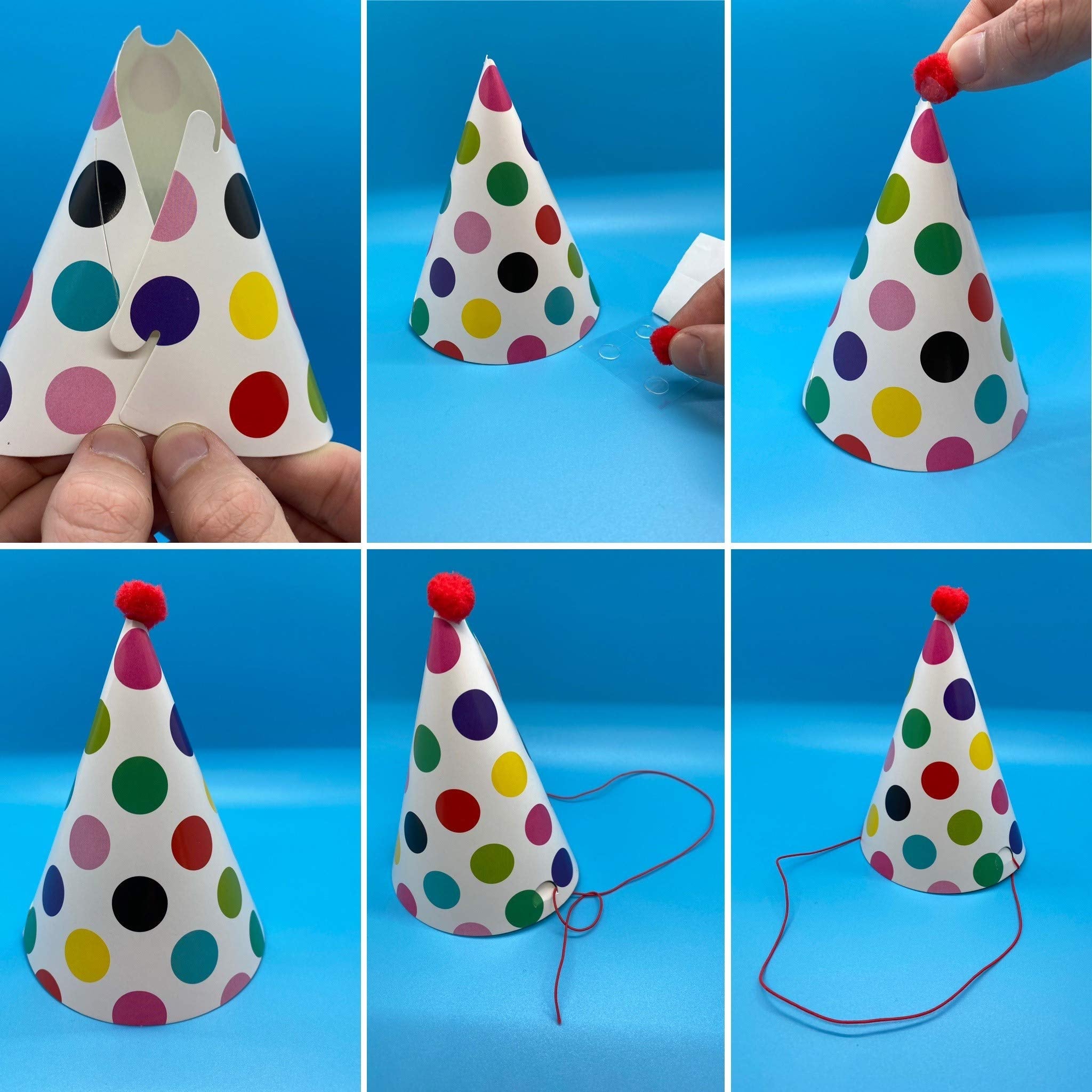 Cbm Dog Party Hat Set - Dog Birthday Party - Hats And Crowns Party Time - 11Pcs