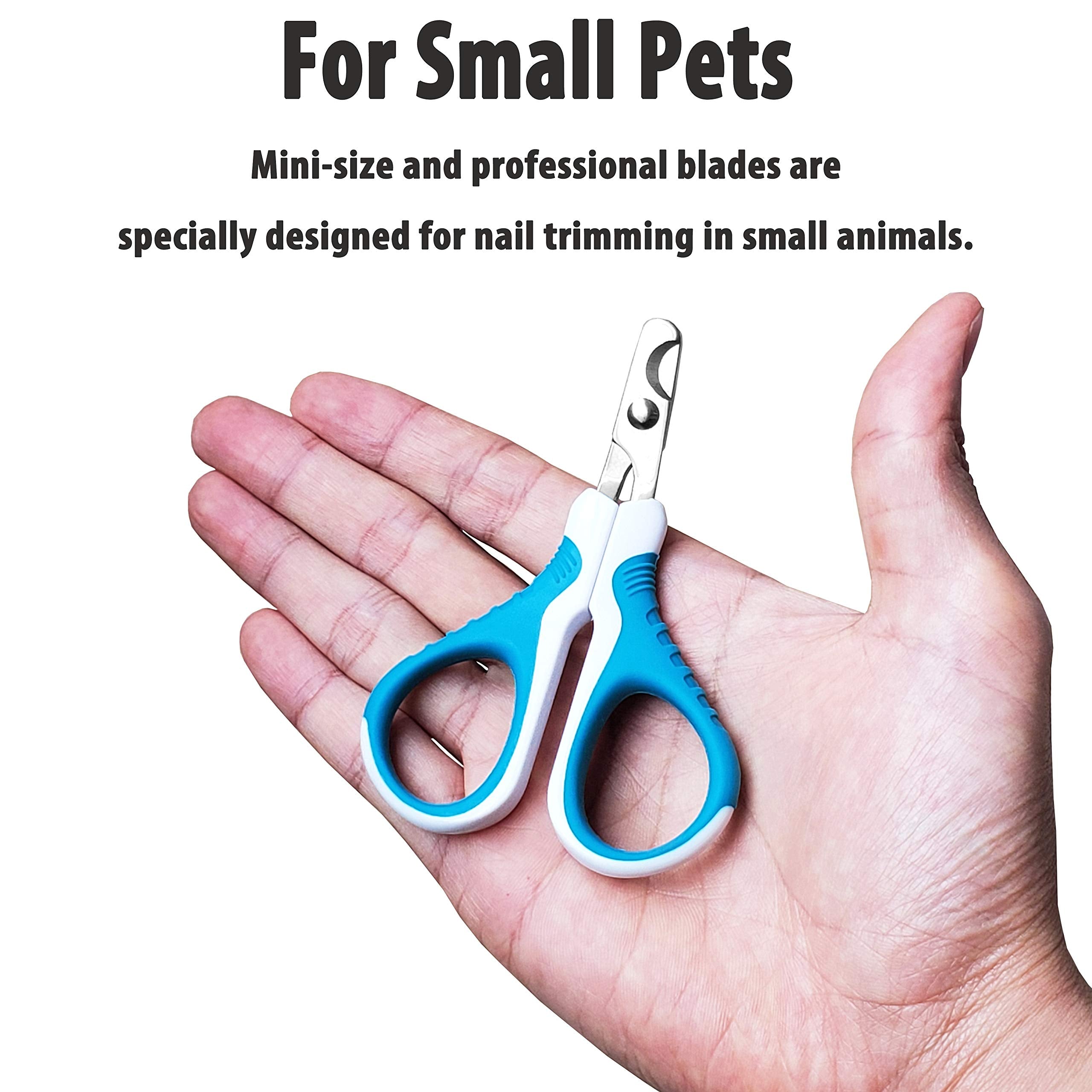 Gonicc Professional Pet Nail Clippers And Trimmer - Best For Cats, Small Dogs And Any Small Pets. Sharp Angled Blade Pet Nail Tr