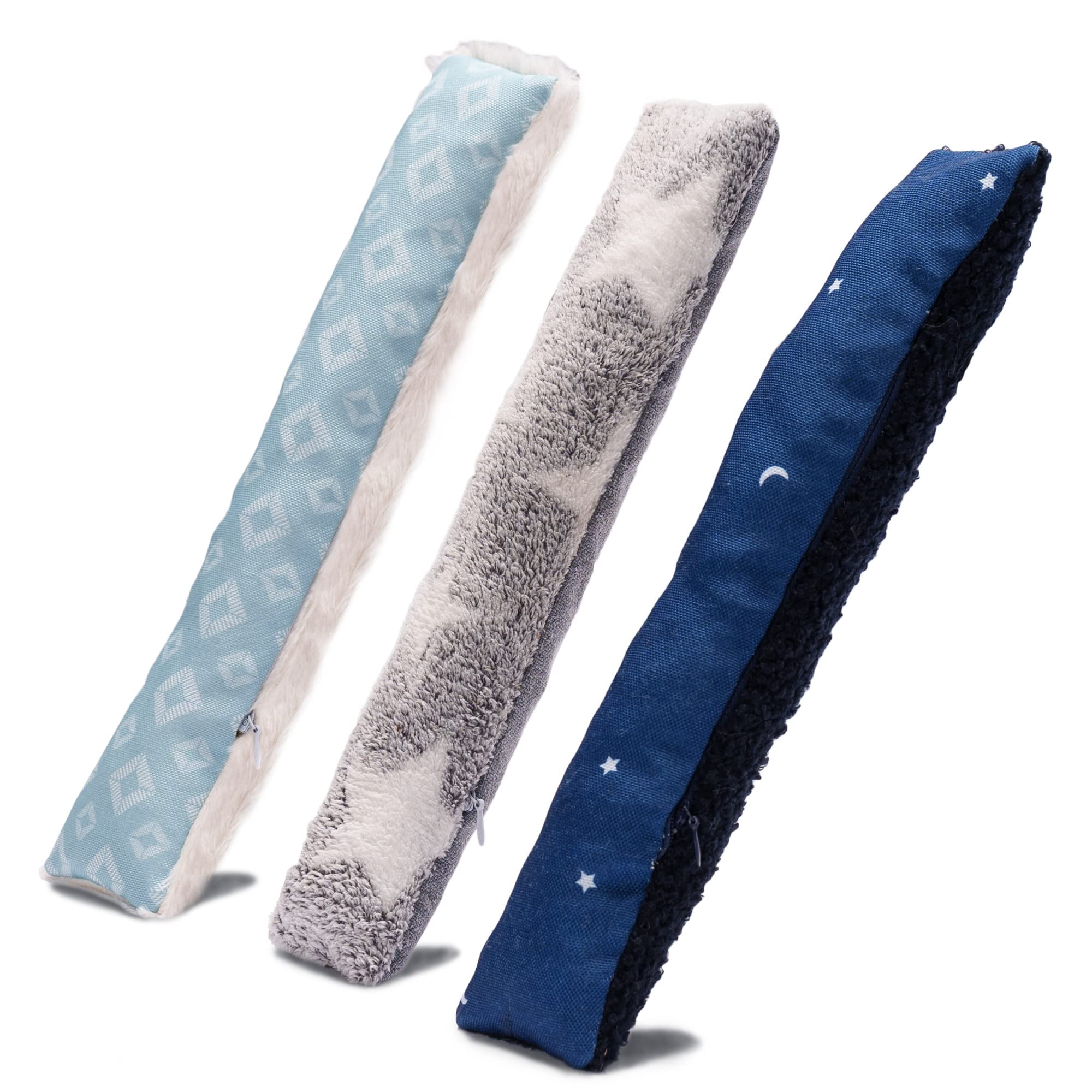 Furhaven (Set Of 3) Catnip Plush Kicker Cat Toy Set, Refillable - Space Print