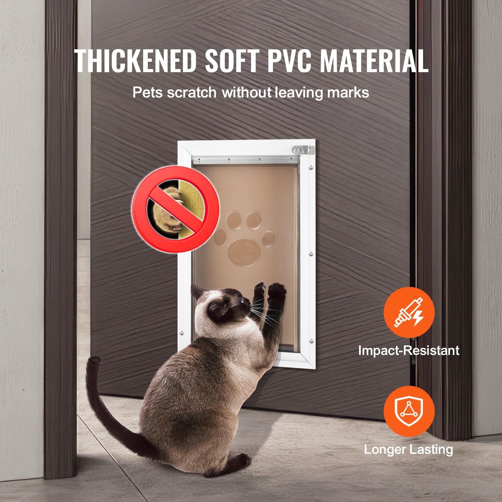 Vevor Pet Door Replacement Flap, Compatible With Vevor Flap Pet Doors, Measures 8.25'' X 12.25'' Longer Lasting, Weather-Proof,