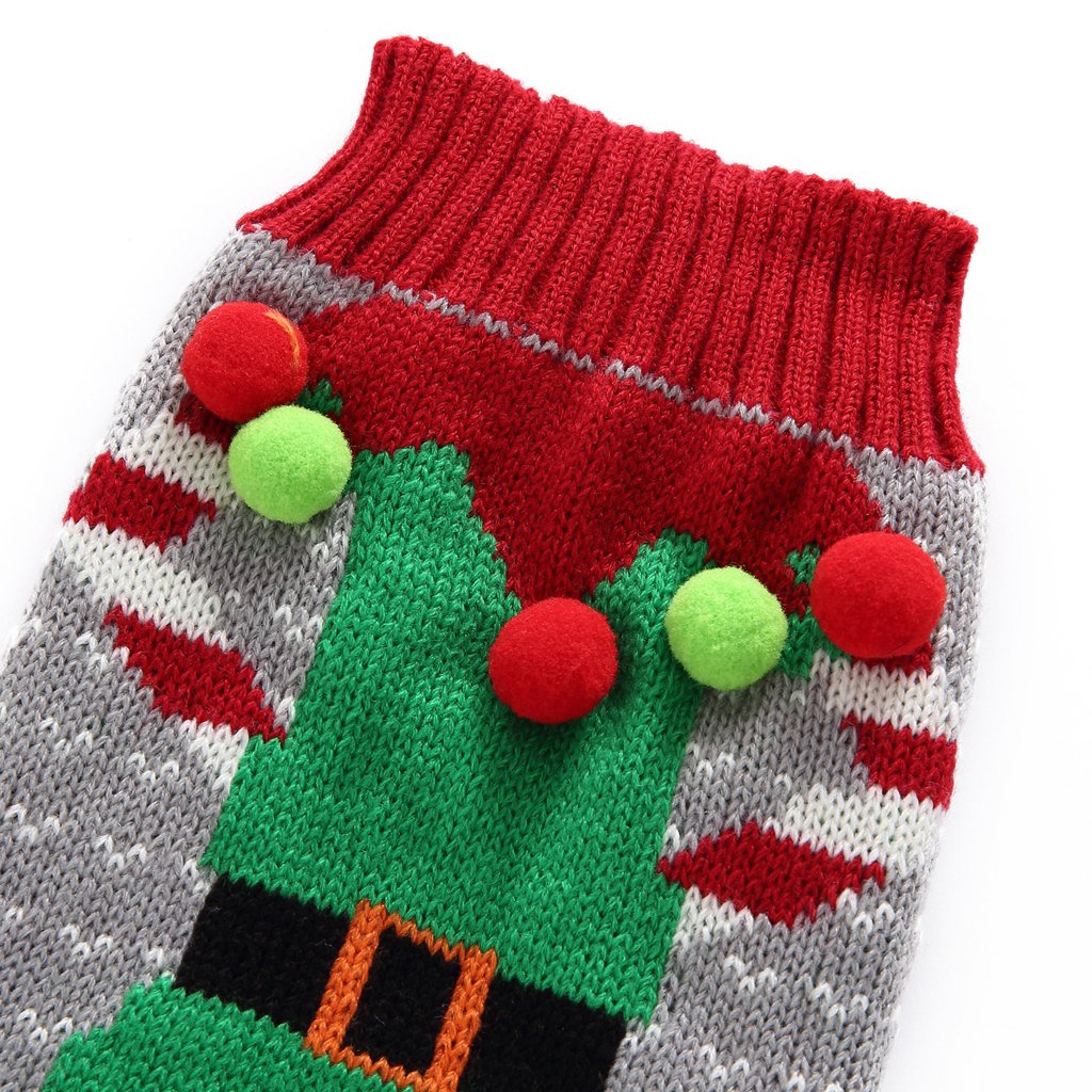 Bobibi Ugly Christmas Dog Sweaters Pet Dog Winter Knitwear Warm Clothes