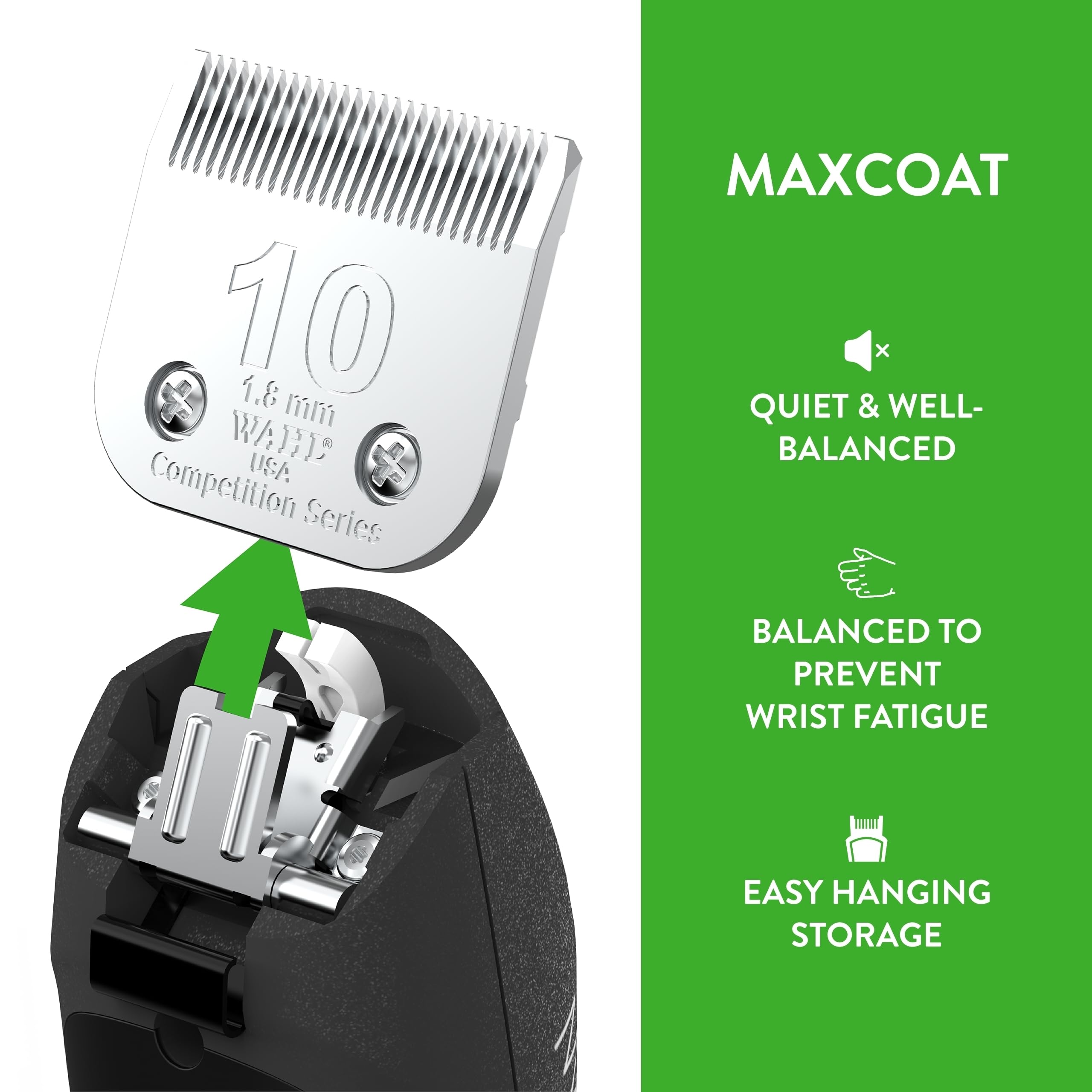 Wahl Pro Animal Equine Maxcoat Horse Clipper - Horse, Dog & Cat Clipper - For Pet Grooming - Corded - Quiet - Black