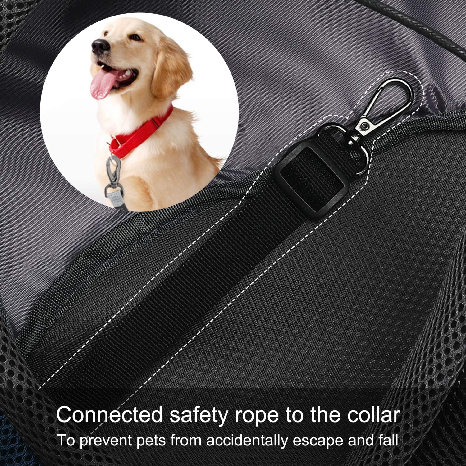 Fdjasgy Pet Sling Carrier For Small Dogs Cats,Breathable Mesh Travelling Hand Free Puppy Backpack With Pouch And Adjustable Stra