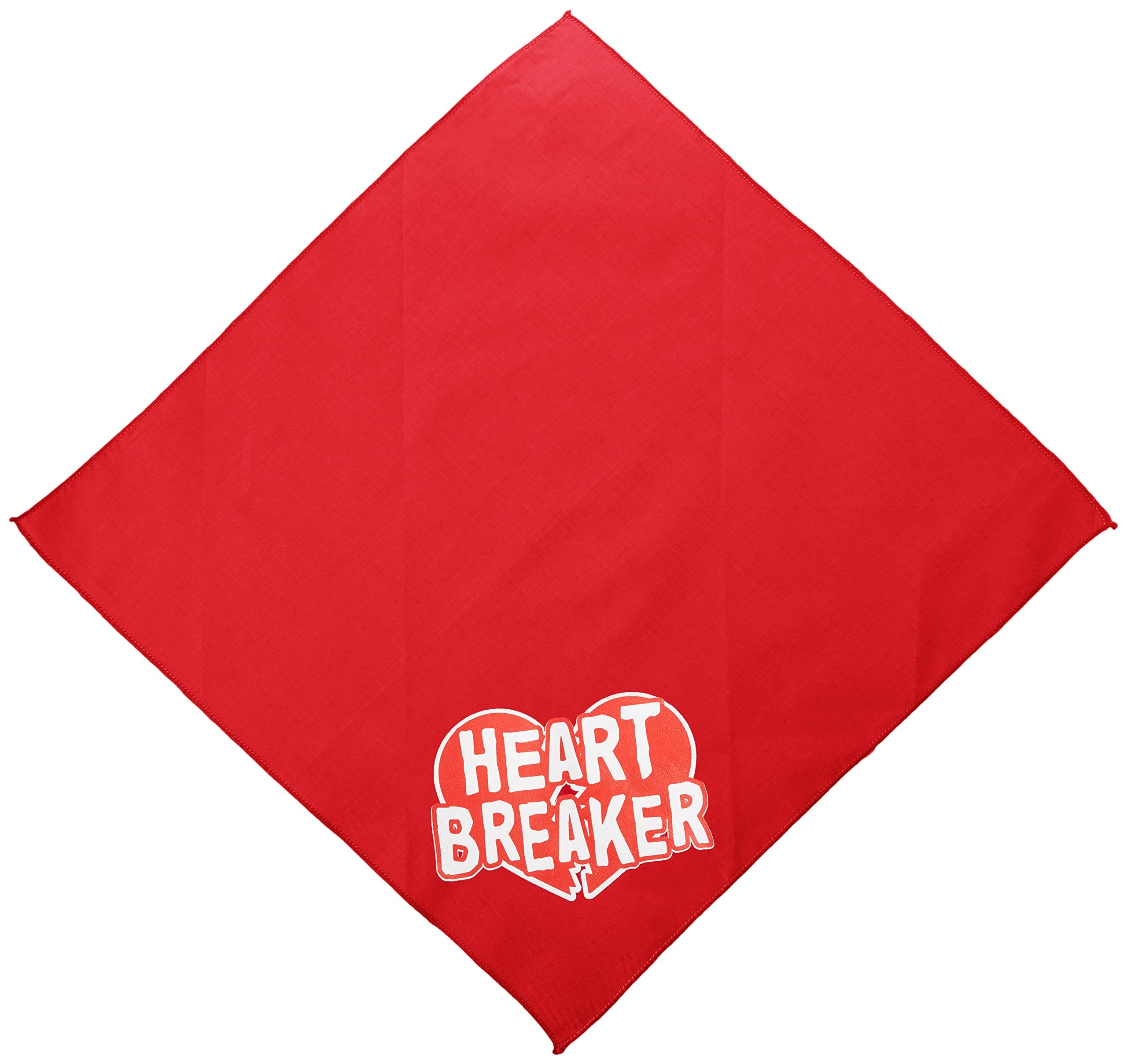 Mirage Pet Products Heart Breaker Screen Print Bandana for Pets, Small, Red