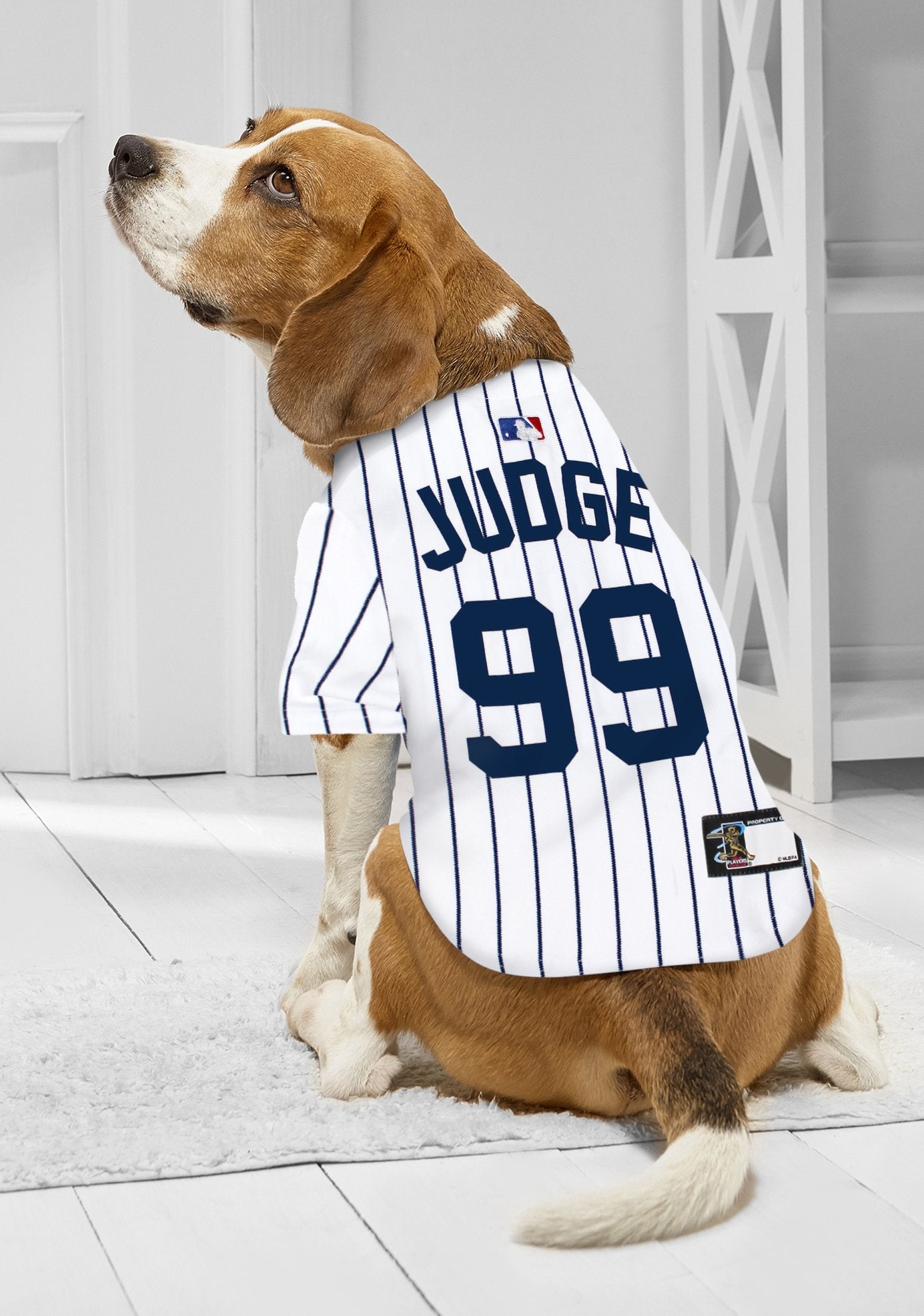 Pets First Mlbpa Dog Jersey - Aaron Judge #99 Pet Jersey - Mlb New York Yankees Mesh Jersey, Medium (Aj-4006-Md)