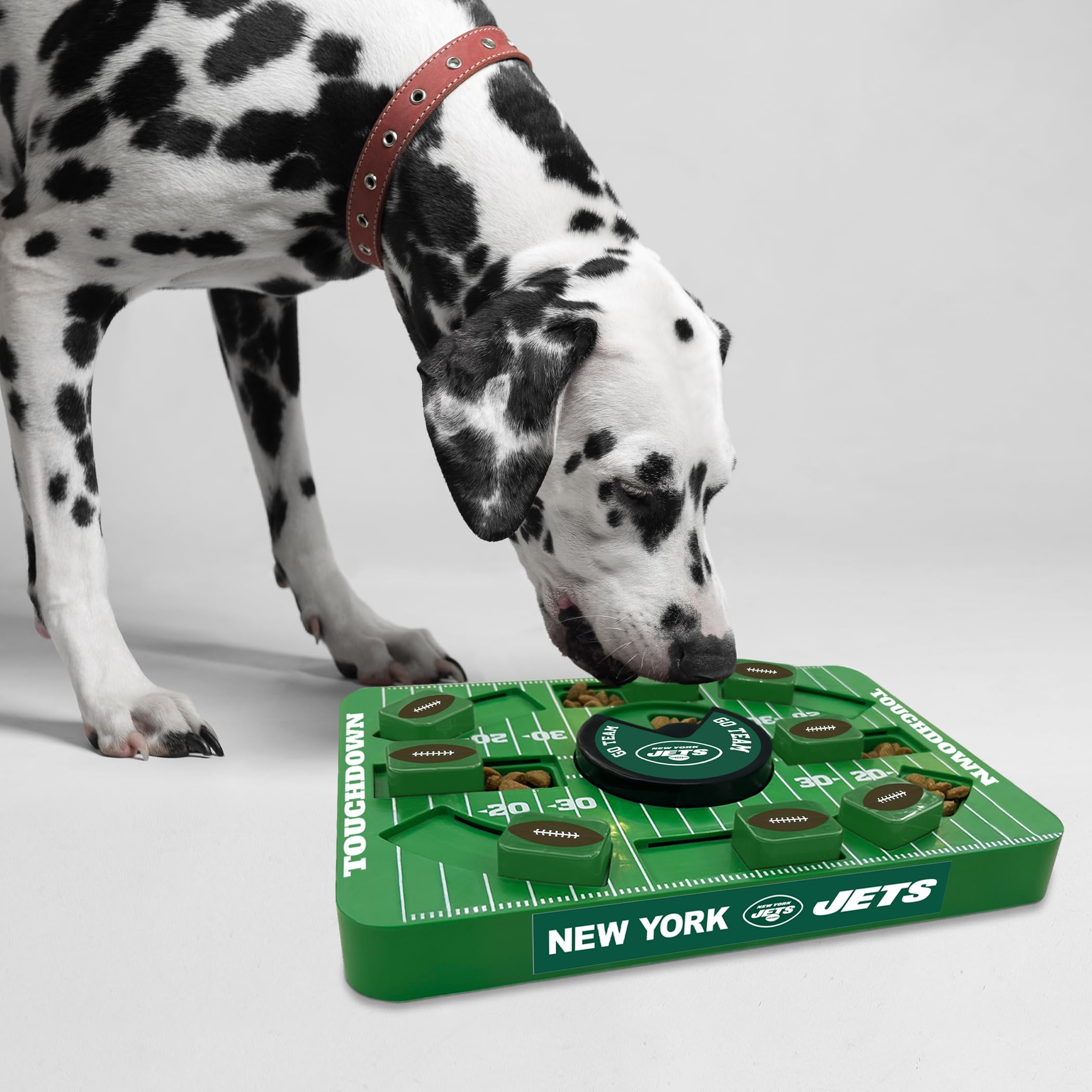Pets First Nfl New York Jets Large Puzzle Toy, Dog Puzzle Treat Toy, New Large Size, Interactive Dog Treat Toy, Dog Slow Feeding
