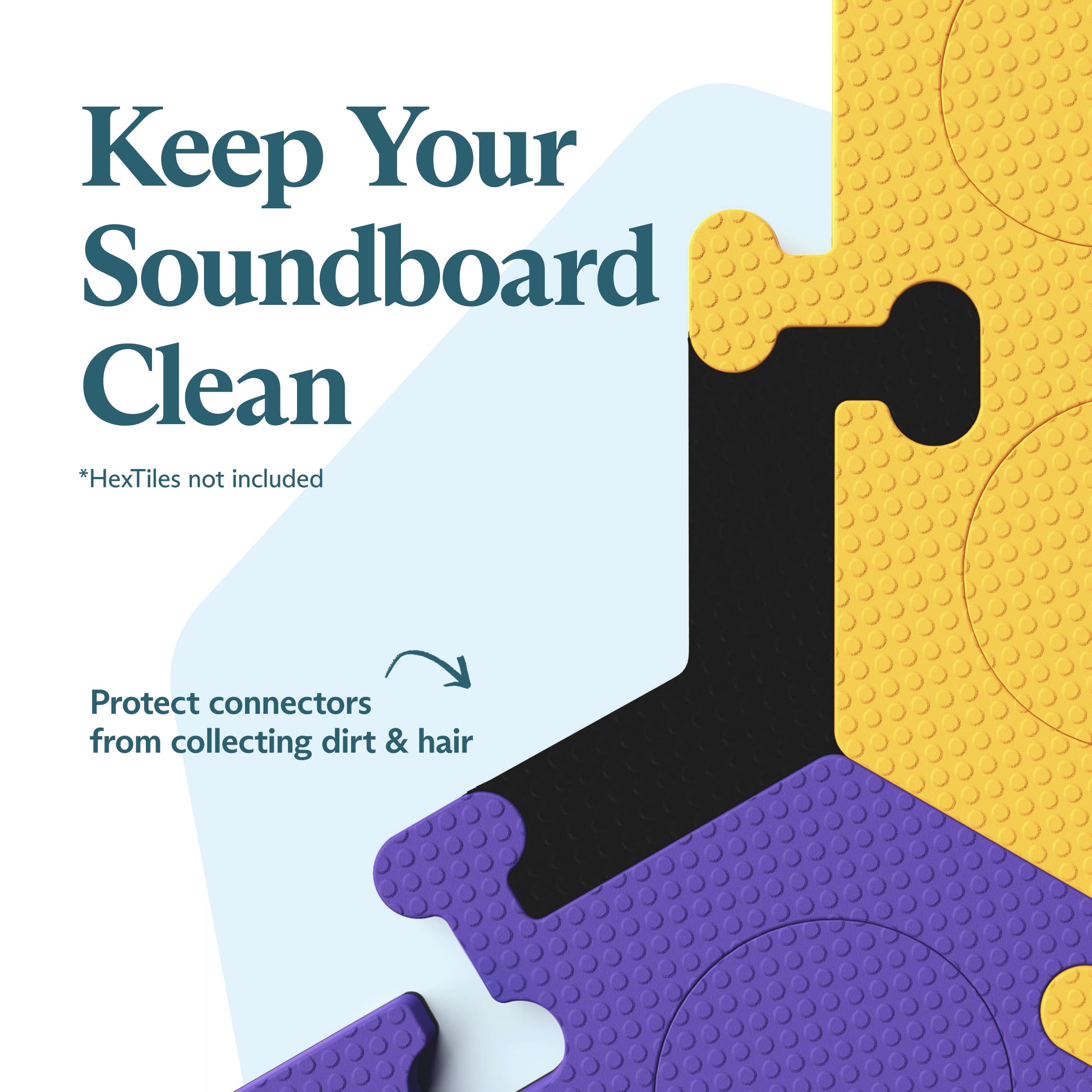 Fluentpet Edge Pieces (Set Of 32) - Edge Pieces For Hextiles That Hold Cat & Dog Buttons For Communication - Edge Pieces Protect