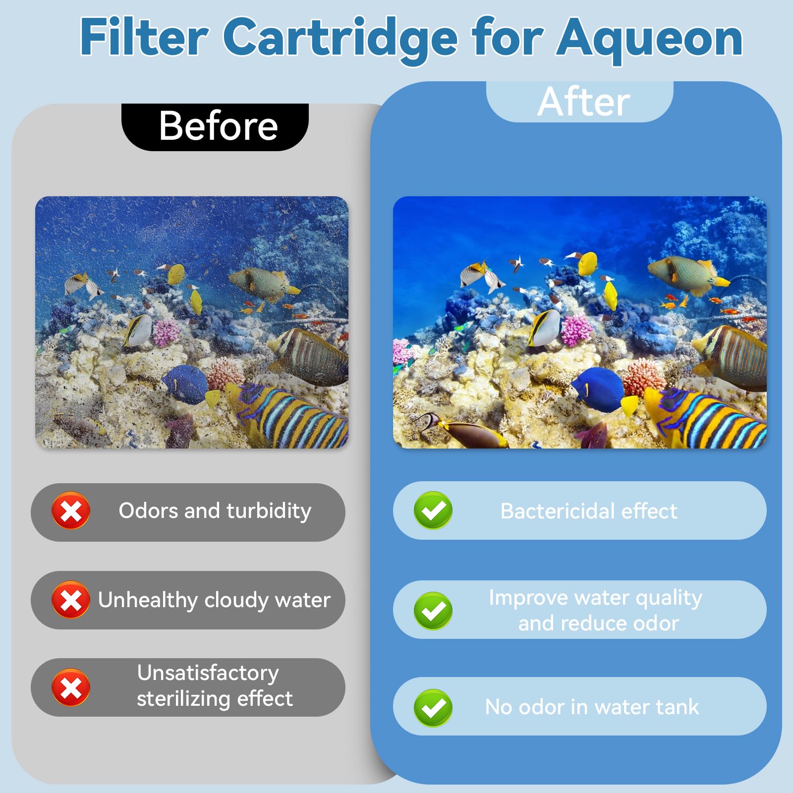 Qwakay Small Replacement Filter Cartridges For Aqueon - Aquarium Fish Tank Filters Cartridge For Aqueon Quietflow E Internal Pow