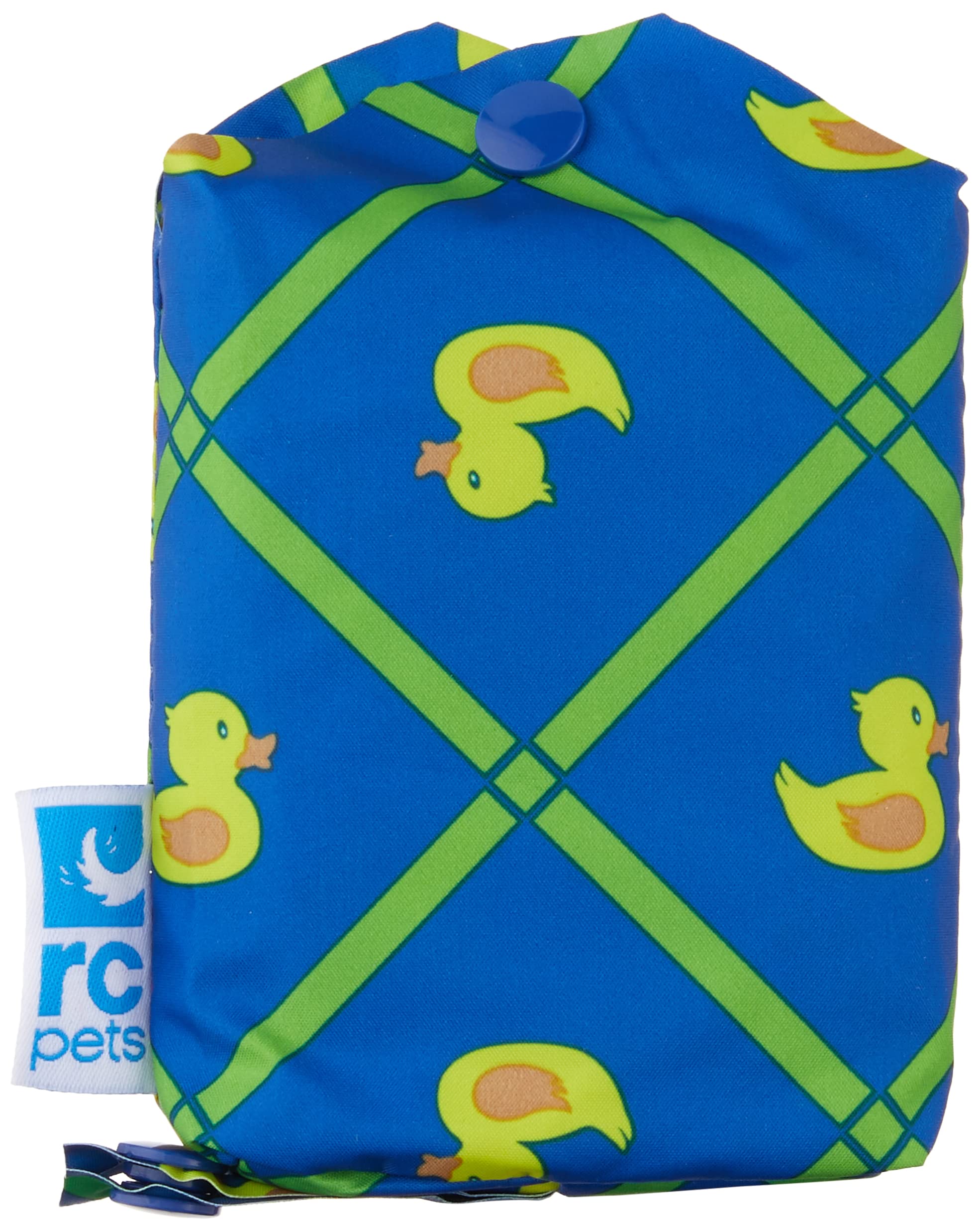 Rc Pet Products Packable Dog Rain Poncho, Rubber Ducky, Large