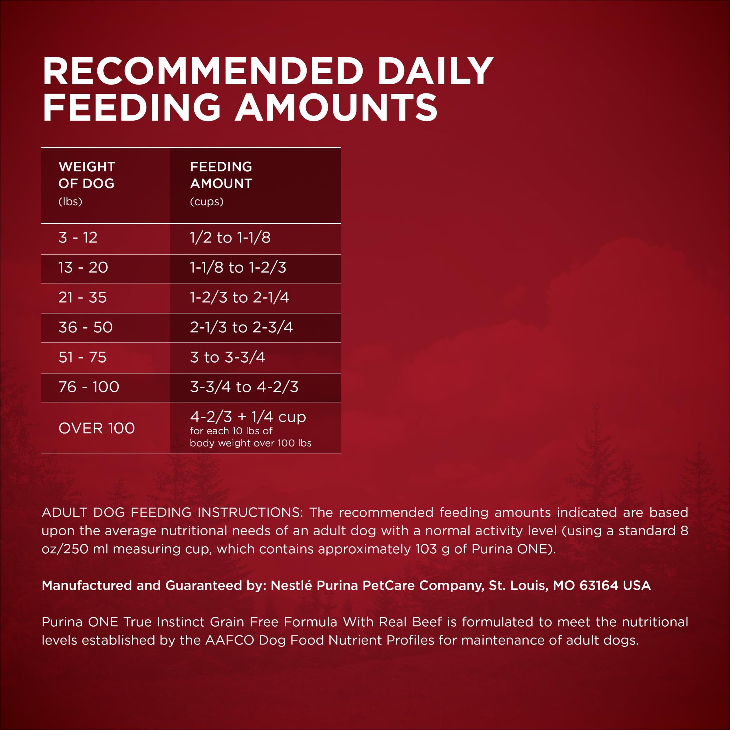 Purina ONE Grain Free Natural Dry Dog Food, SmartBlend True Instinct With Real Beef - 6 lb. Bag, Model:00017800177436