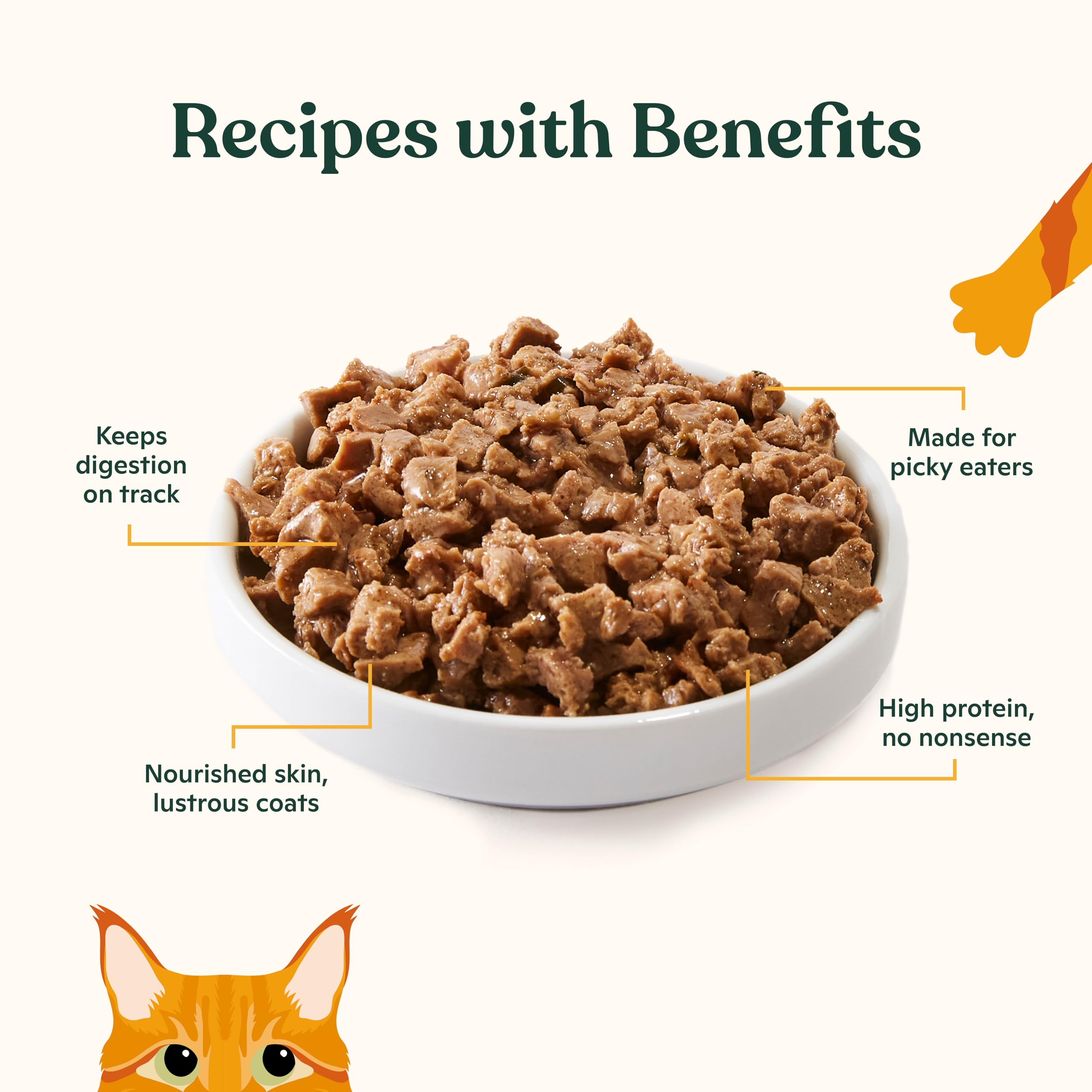 Made by Nacho Premium Minced Wet Canned Cat Food with Hydrating Bone Broth 3.0oz (Variety Pack (12 Count) - Chicken and Herring,