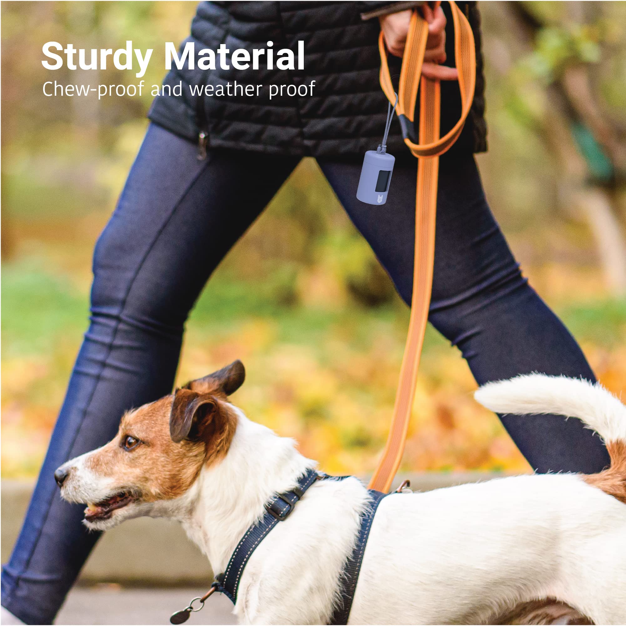 Svd.Pet Retractable Poop Bag Dispenser, Lightweight Holder, Stretchy Strap Fits Any Leash, Dog Walking Accessory (Primrose Pink)