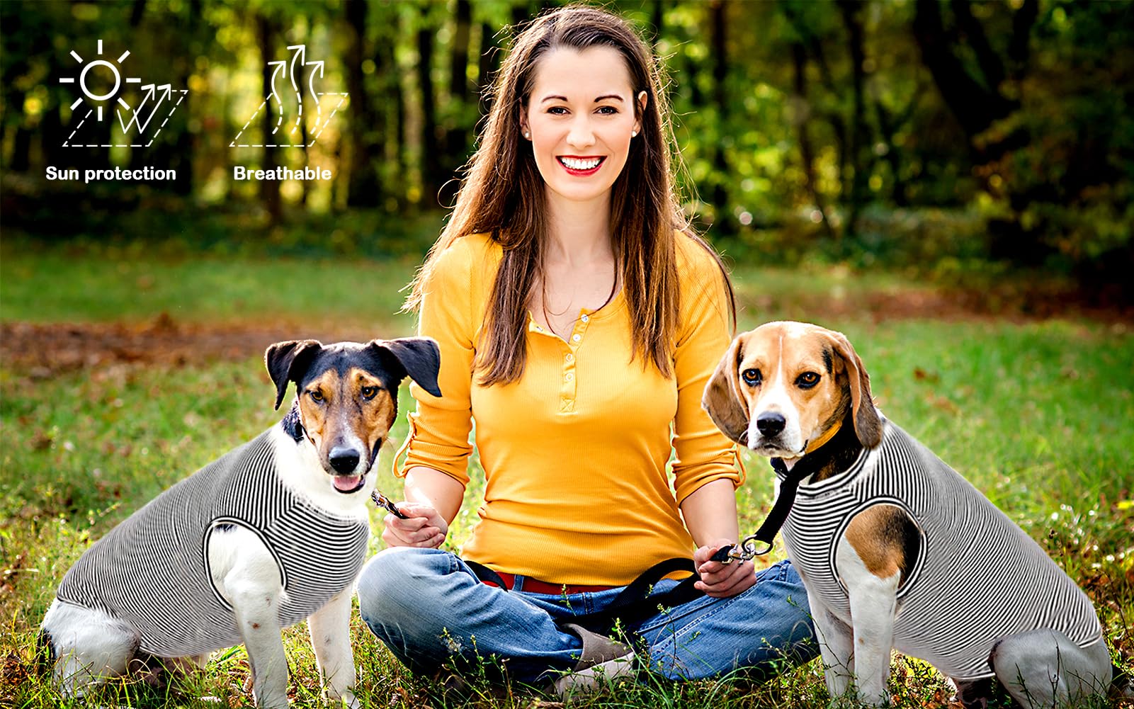 Sychien Dog Shirt,Combed Cotton T-Shirts,Soft Cool Boy Girl Tee For Small Dogs Kitty Puppy Chihuahua,Grey Striped Xs