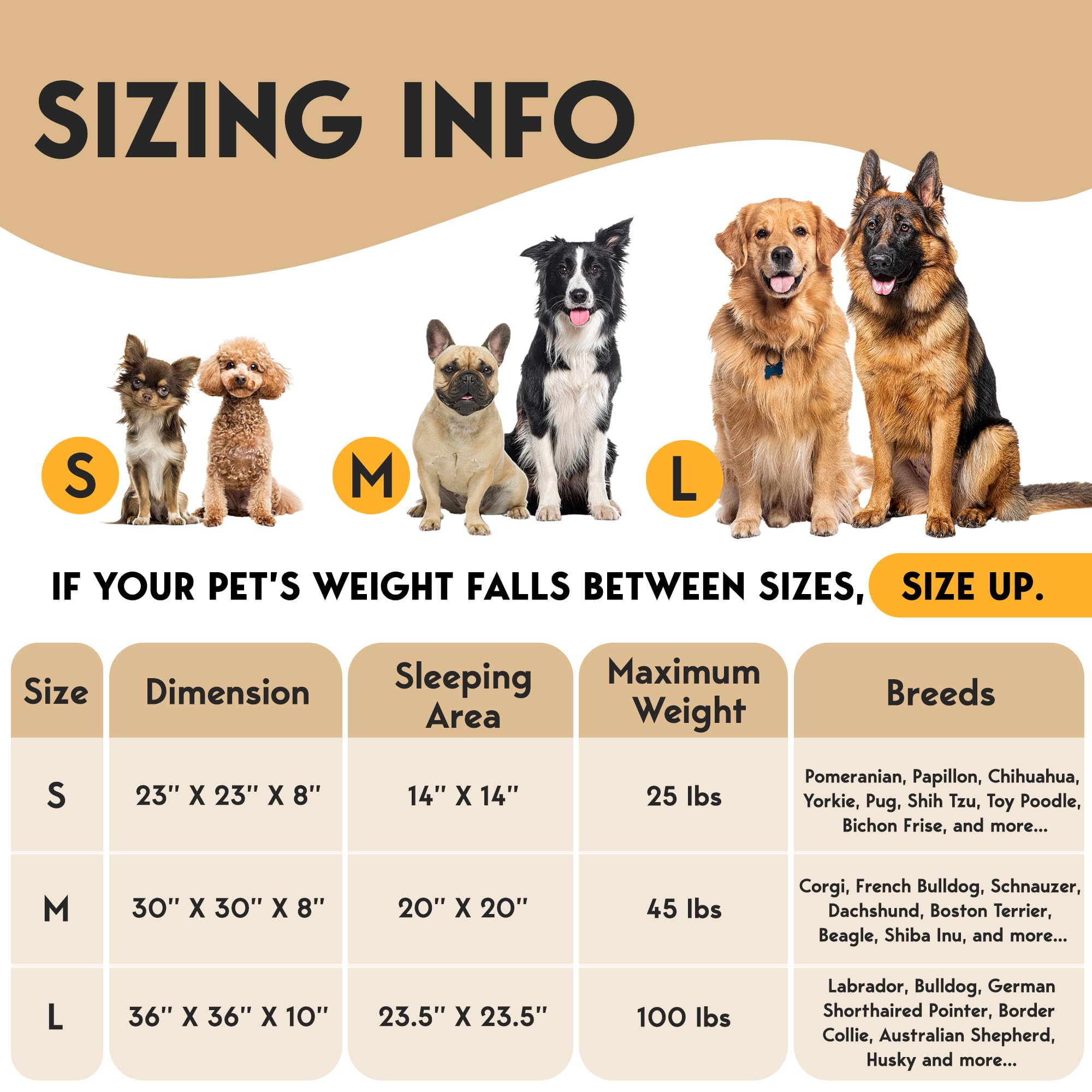 PetJett Calming Dog Beds for Small Dogs - 23 Donut Dog Beds, Anti-Slip & Washable Fluffy Plush Faux Fur Pet Bed, Anti-Anxiety Pr