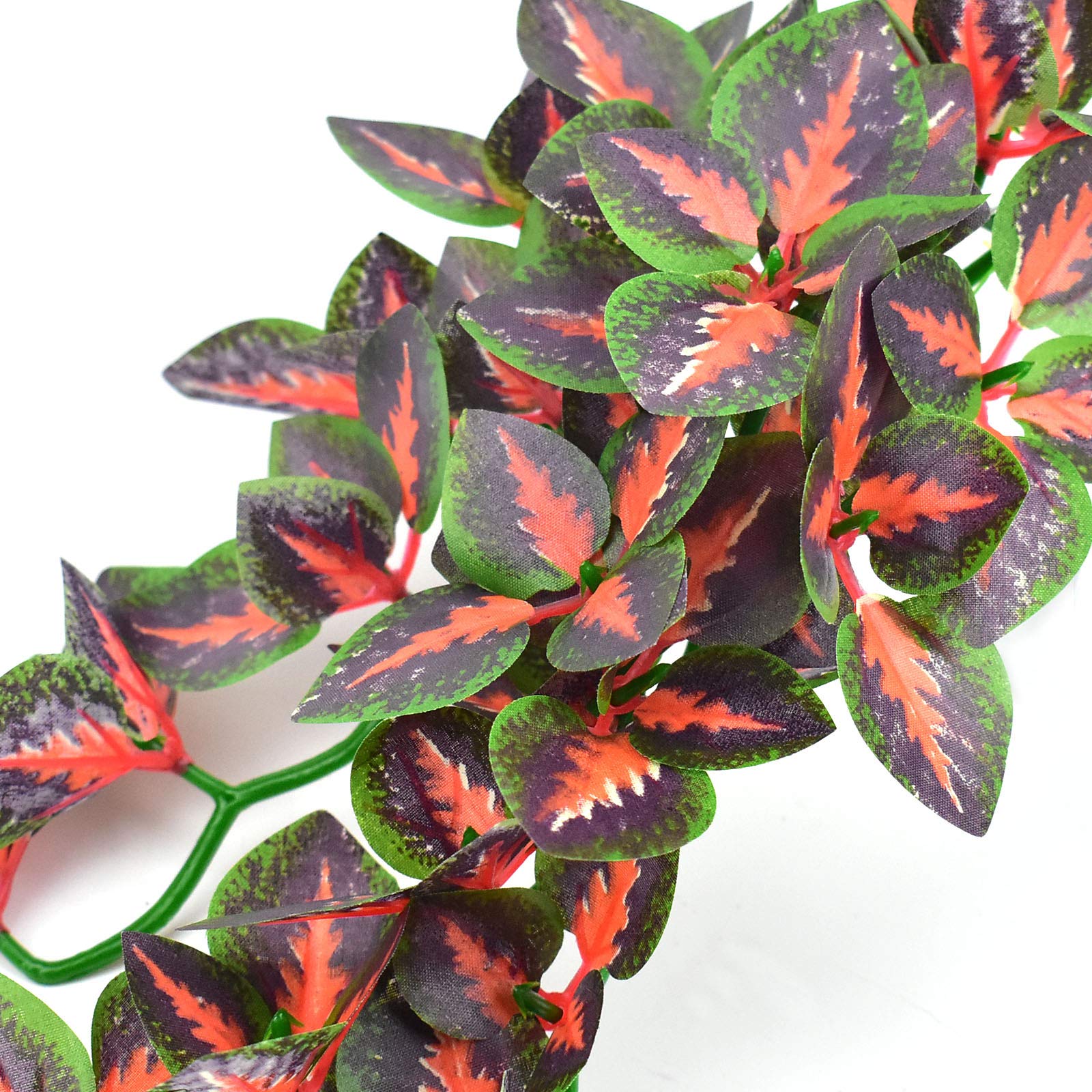 Katumo Reptile Plants, Amphibian Hanging Plants With Suction Cup For Snake, Bearded Dragons, Lizards, Geckos, Toads, Hermit Crab Tank Pets Habitat Decorations