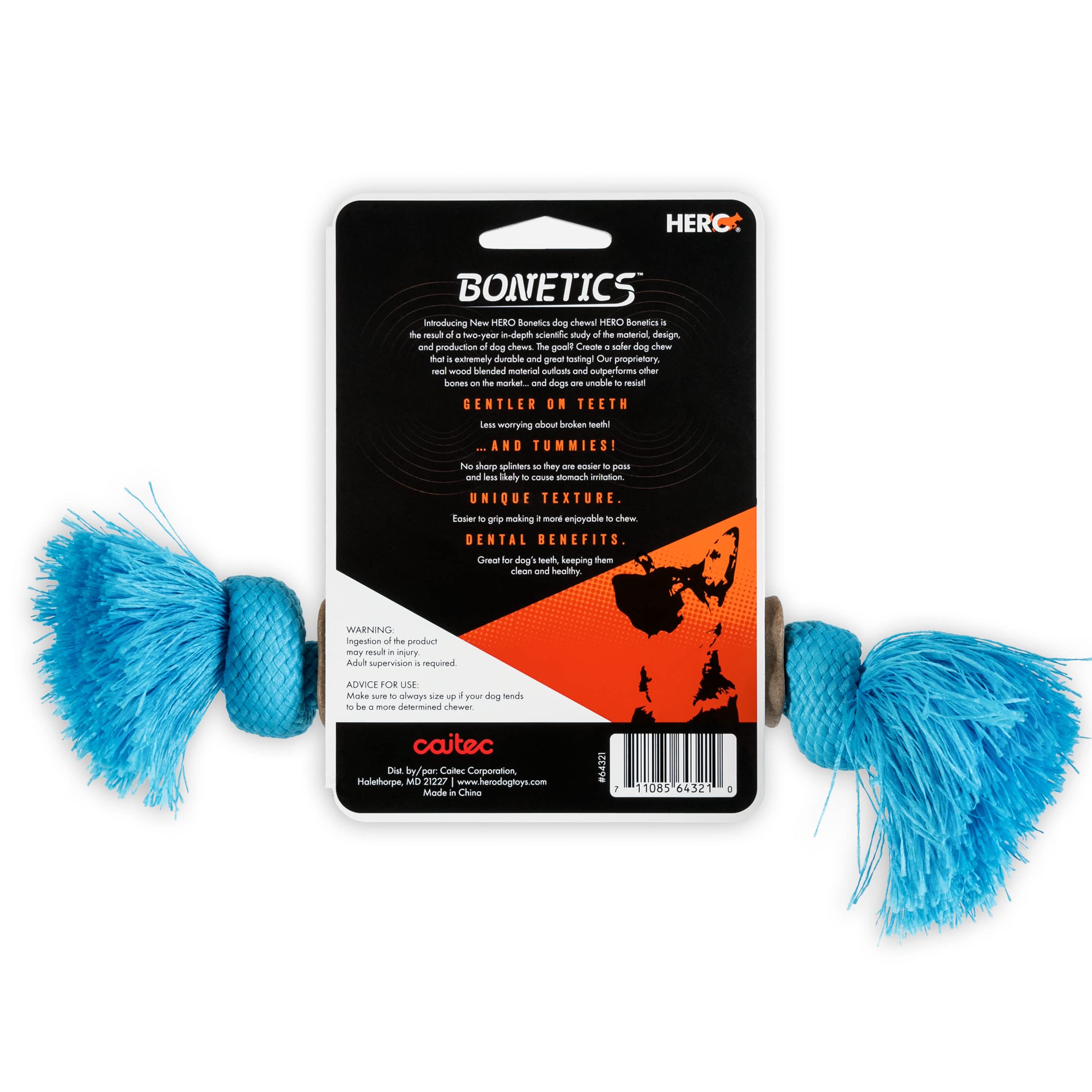 Hero Dog Bonetics Tassel Bone Beef XLarge