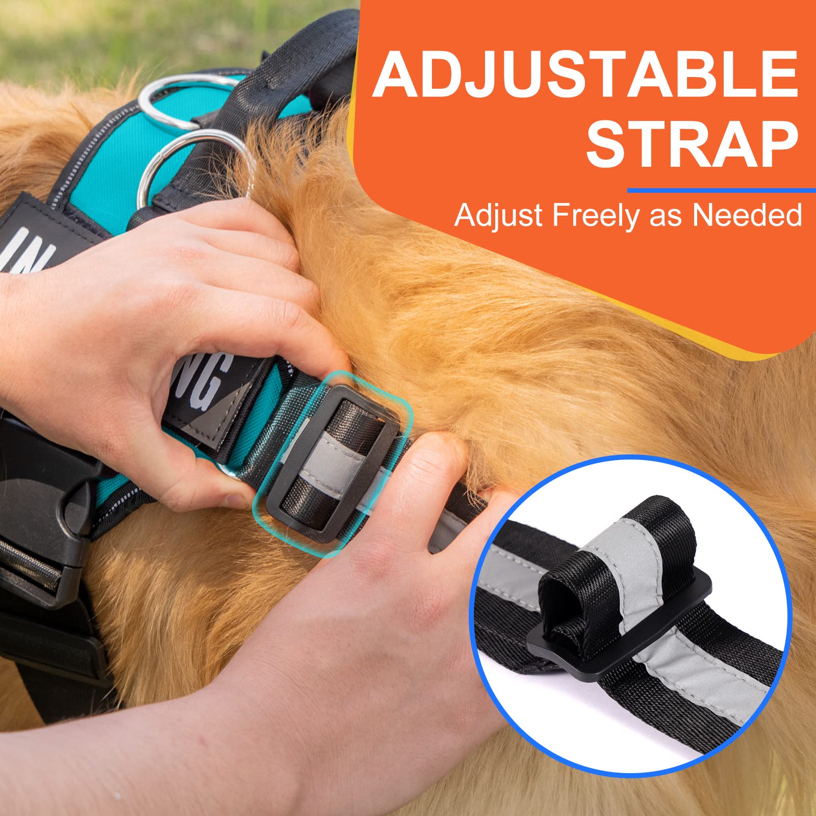 Essential Dog Harness, No Pull Pet Harness With 3 Side Rings For Leash Placement, No Choke, Reflective, Adjustable Pet Vest, Eas