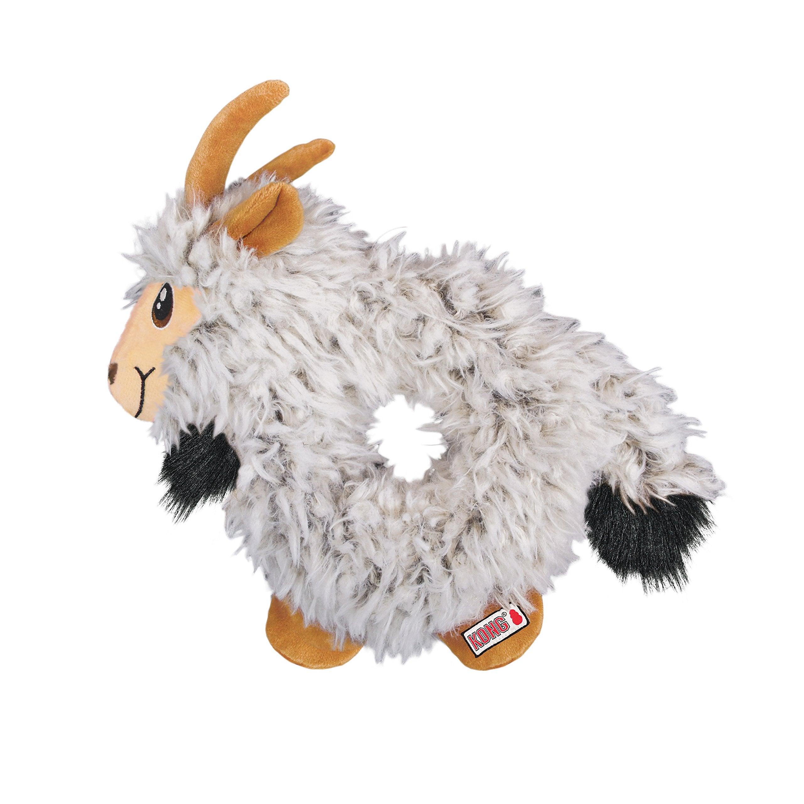 KONG Trekkers Goat Dog Toy, Small/Medium