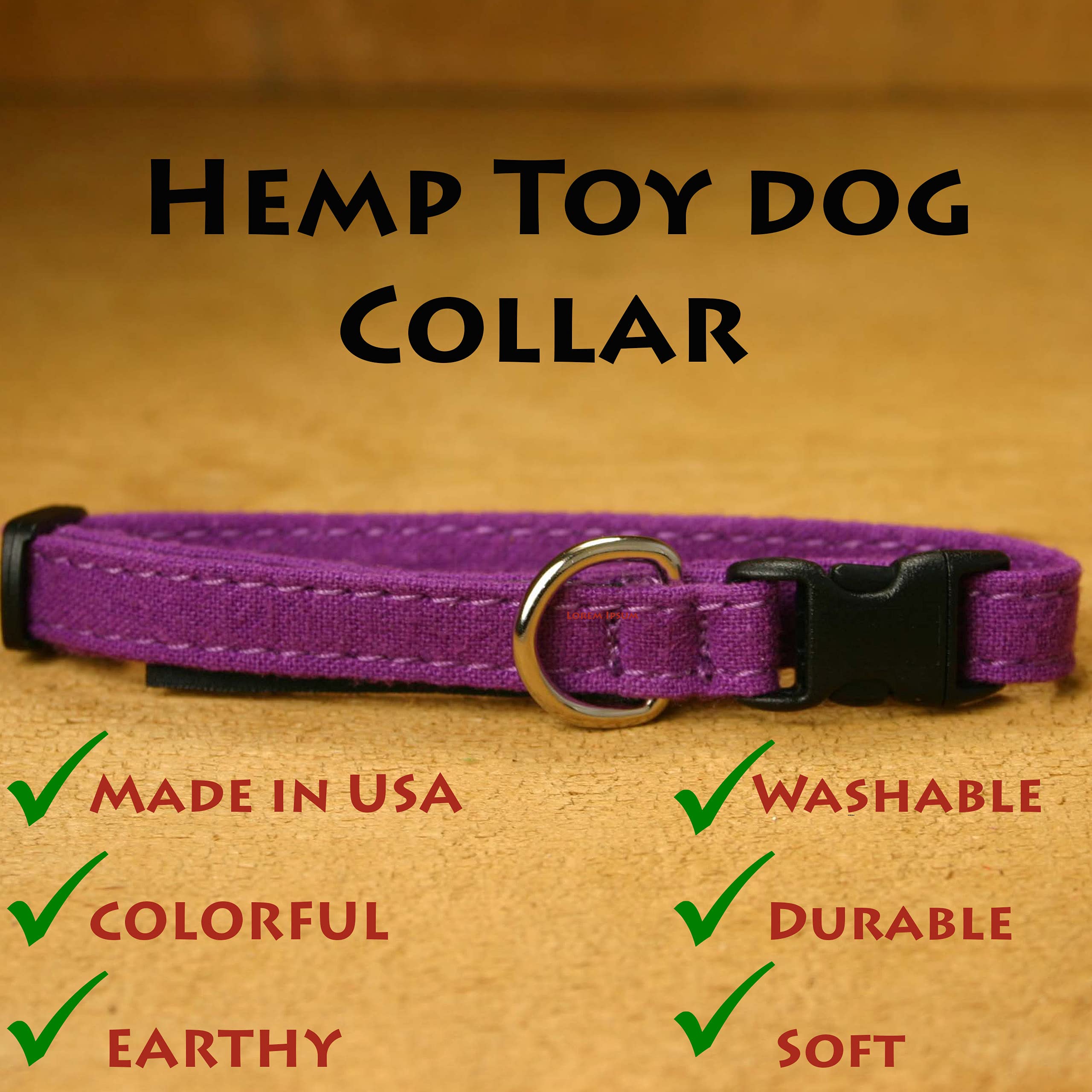 Toy Dog Collars (Plum)