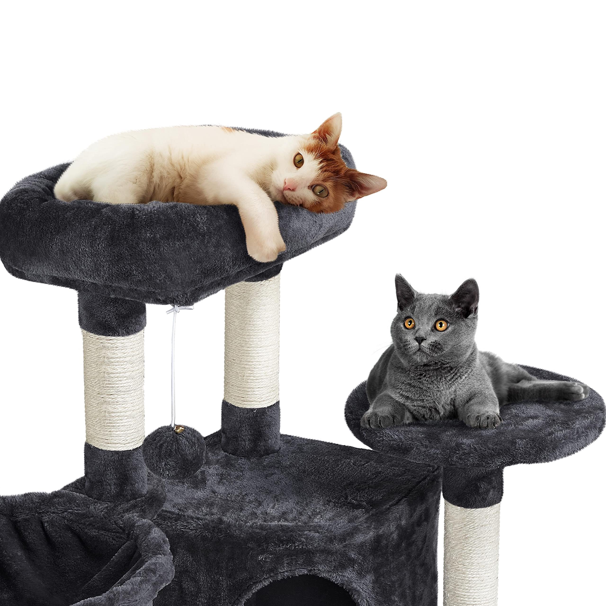 Yaheetech Cat Tree, 42In Cat Tower For Indoor Kittens, Pet Play House With Large Perch & Scratching Posts & Cozy Condo & Scratch