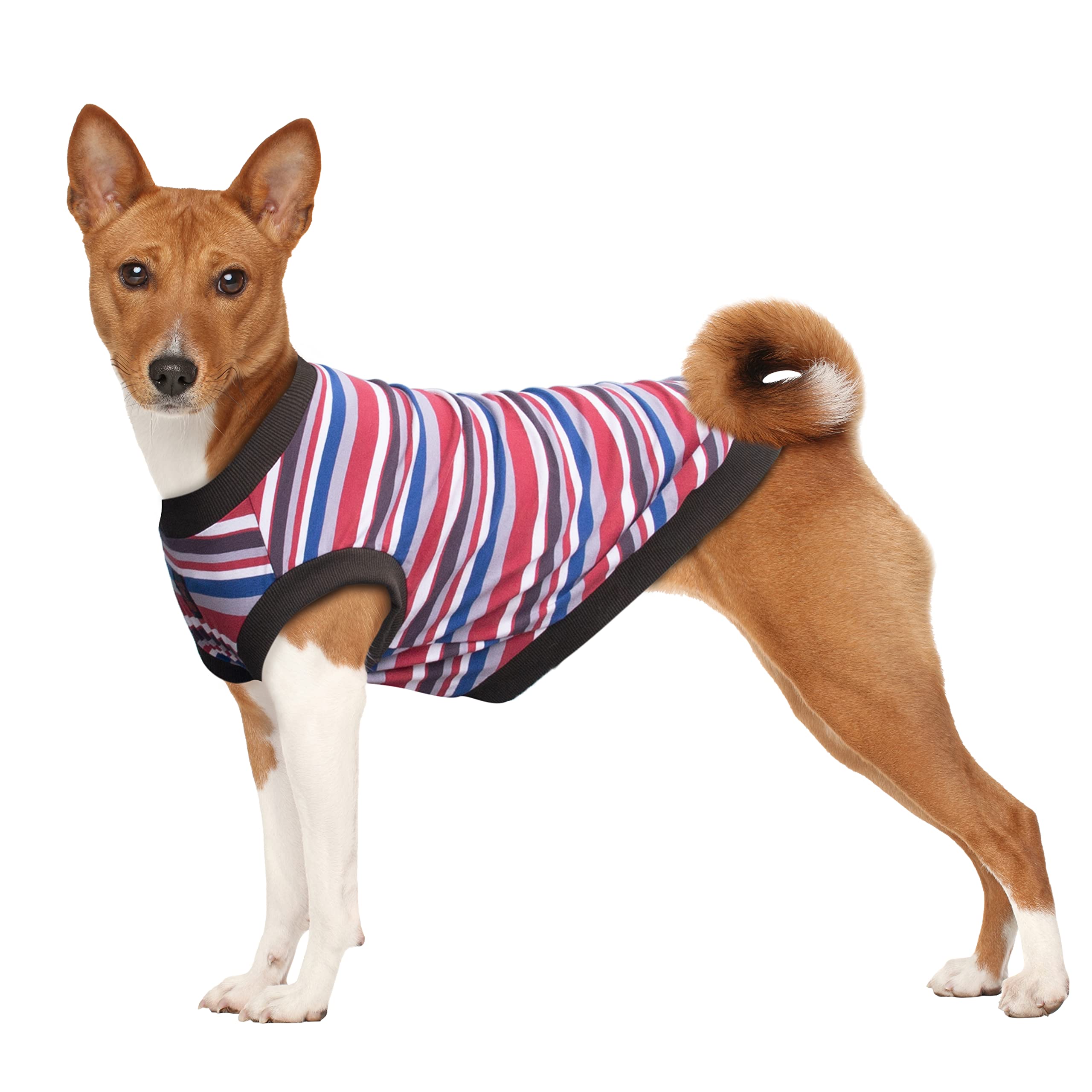 Arunners Extra Large Dog T Shirts Clothes Sleeveless Tank Top Vest For Labrador Rottweiler Great Dane, Red, X-Large