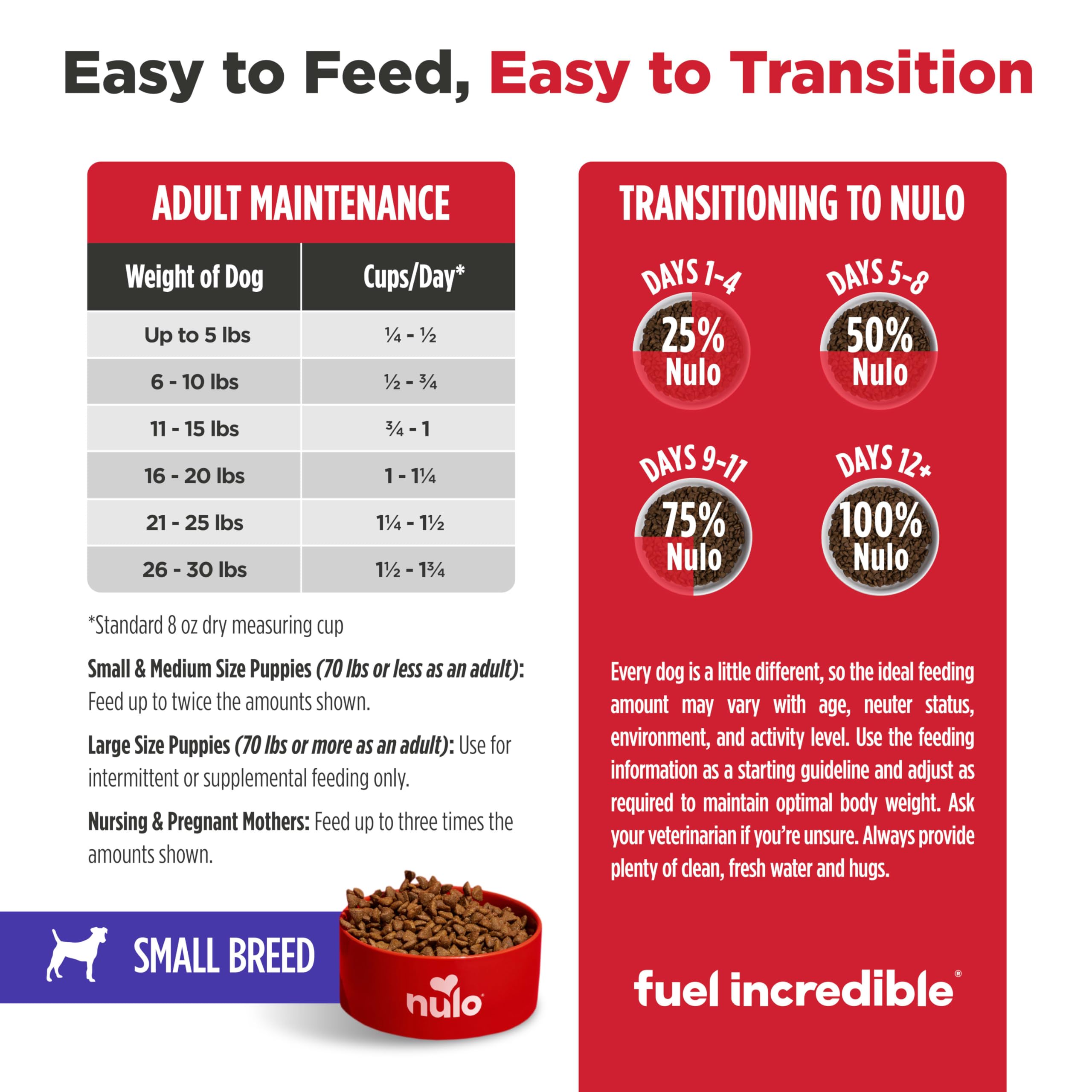 Nulo Freestyle High Protein Small Breed Beef & Sweet Potato Recipe Natural Dry Kibble Dog Food, 6 Pound Bag