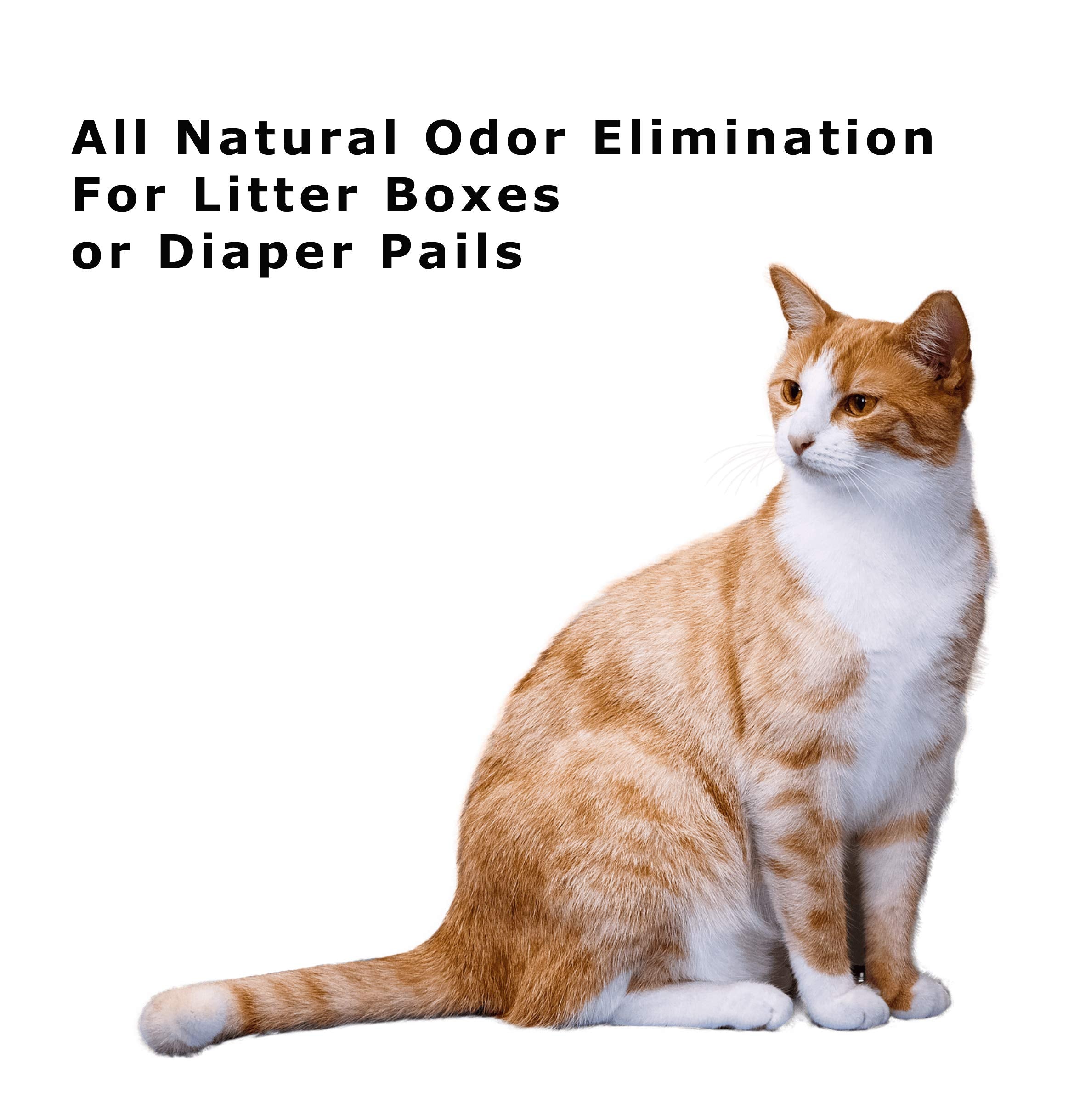 Bamboo Charcoal Deodorizer Bag For Litter Disposal Box/Diaper Pails (4 Pack) - Replacement Inserts For Petfushion Portable Cat L