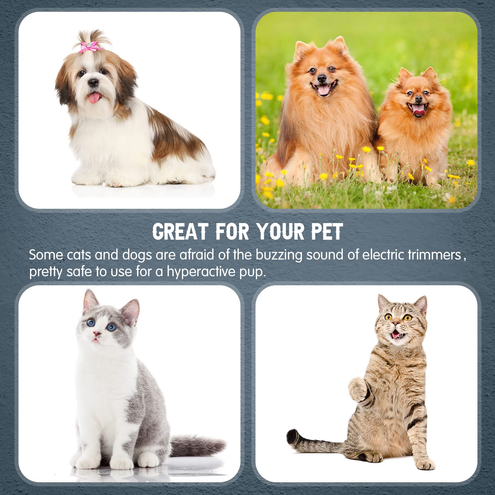 Yinkin 5-Piece Dog Hair Razor Comb With 25 Extra Blades - Manual Pet Grooming Tool For Dogs & Cats (Black)