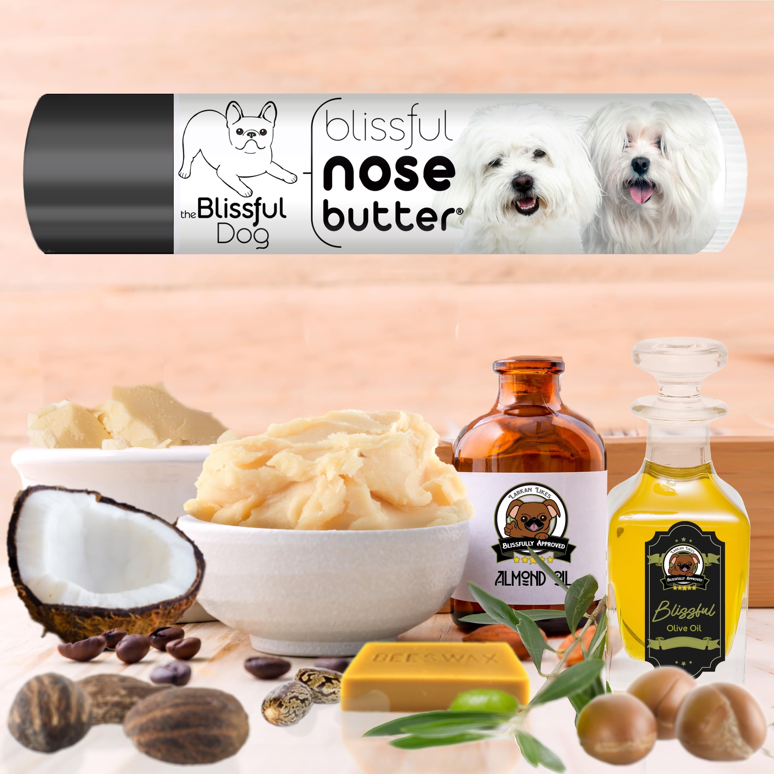 The Blissful Dog Coton De Tulear Unscented Nose Butter, 0.15-Ounce