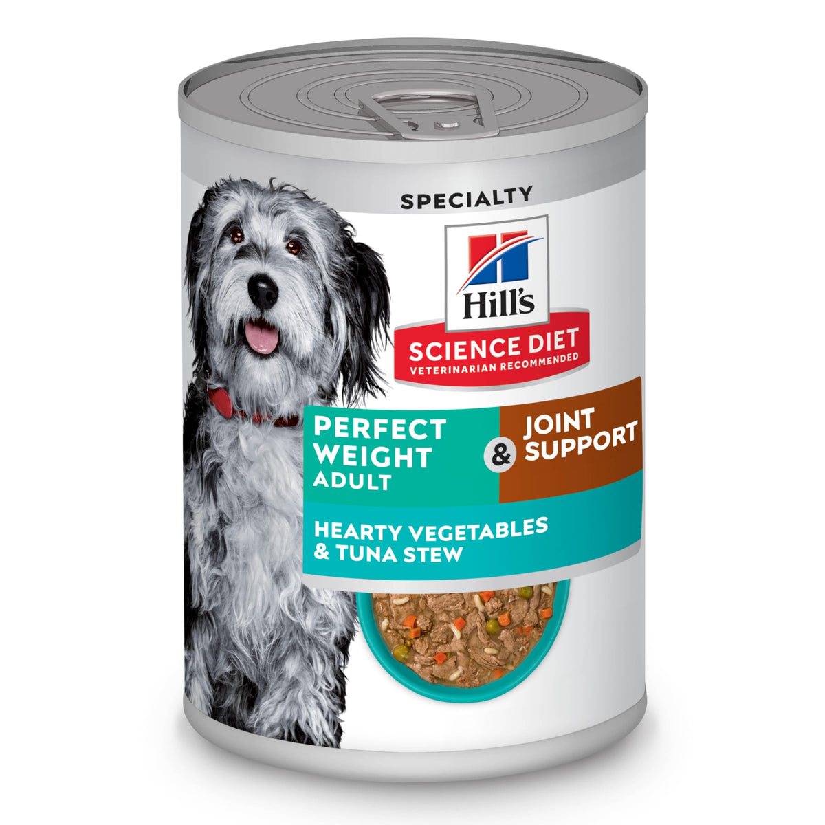 Hill'S Science Diet Perfect Weight, Adult 1-6, Weight Management Support, Wet Dog Food, Tuna & Vegetables Stew, 12.5 Oz Can, Case Of 12