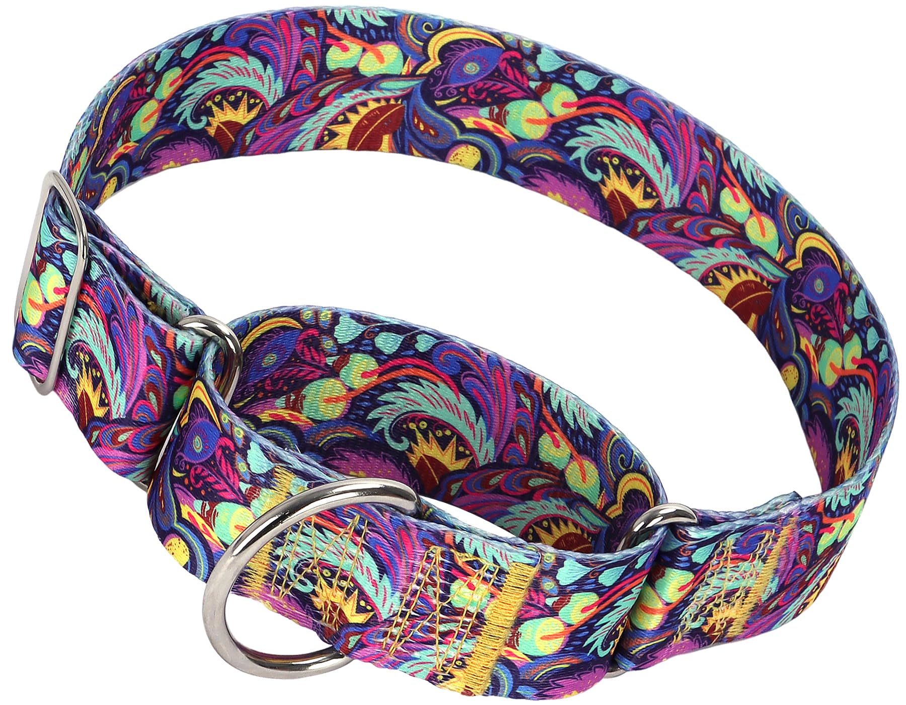 Maowuwujoz 1.5 Inch Wide Martingale Dog Collar - Adjustable No Pull Choke Cinch Escape Proof Training Collar For For Pitbulls, G