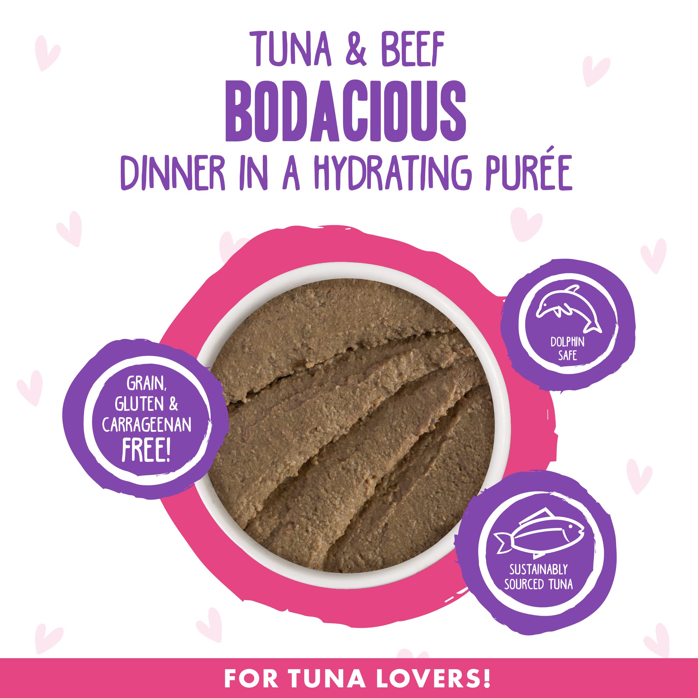 B.F.F. Play - Best Feline Friend Pat   Lovers, Aw Yeah!, Tuna & Beef Bodacious with Tuna & Beef, 5.5oz Can (Pack of 8)