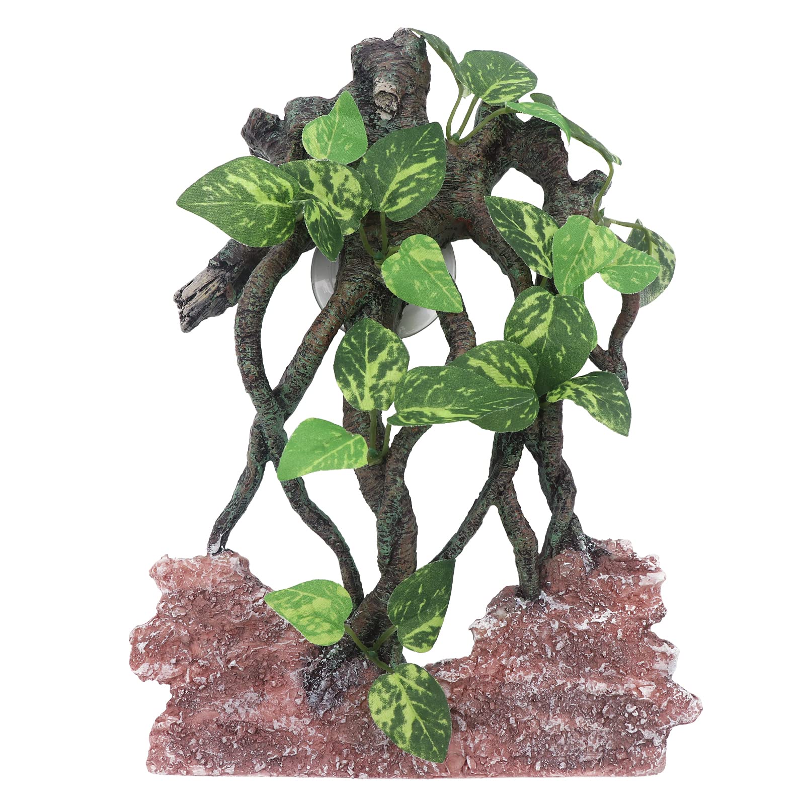 Aqua Kt Reptile Terrarium Climb Corner Tree Branch Rock Background Decoration With Suction Cup For Amphibian Lizard Snake Gecko 