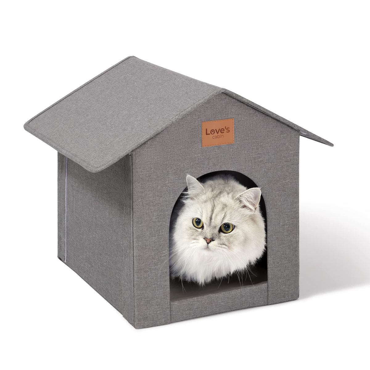 Love'S Cabin Outdoor Cat House Weatherproof, Insulated Feral Cat House Outdoor For Winter, Waterproof Outside Cat House For Outd