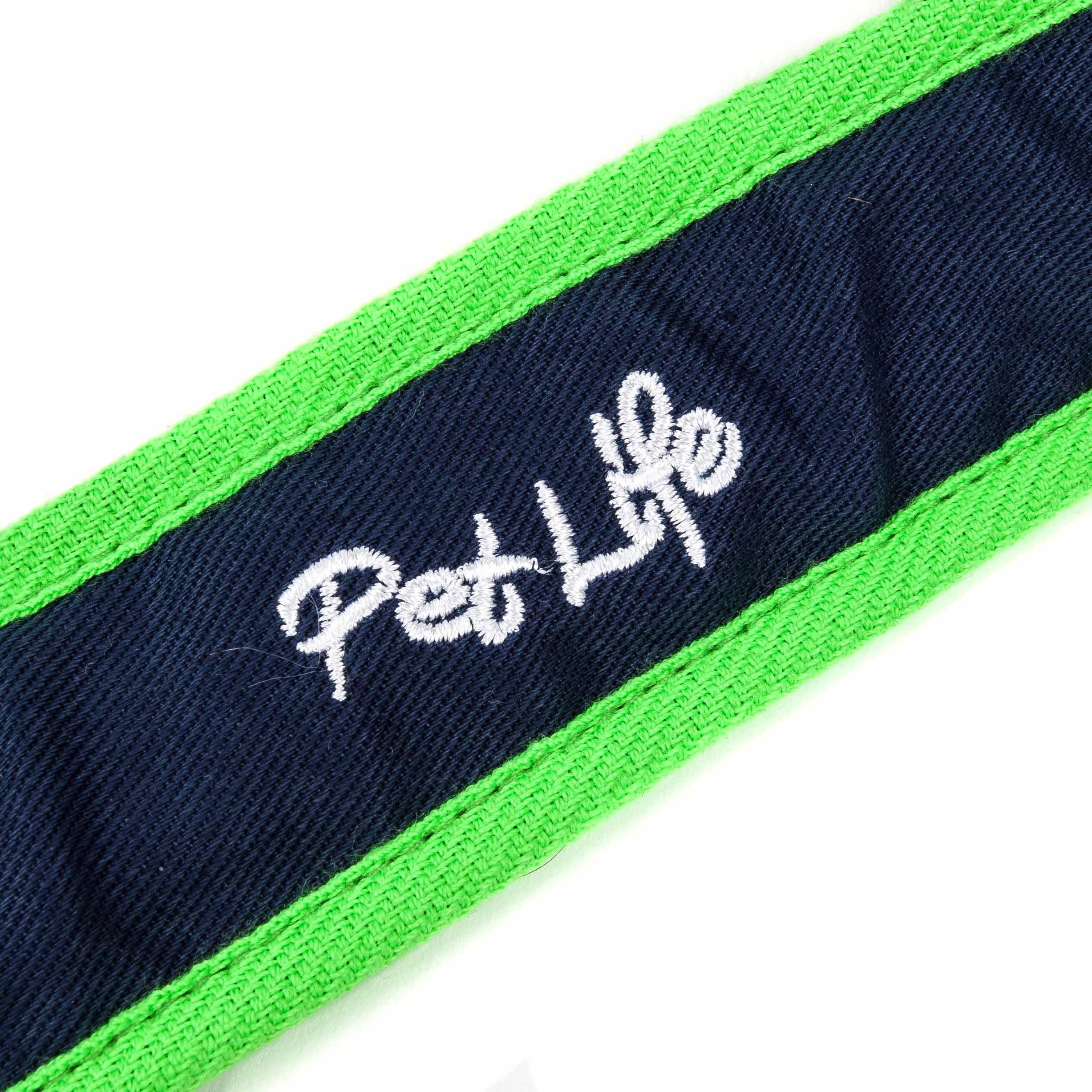 Pet Life Free-Fetcher Hands Free Over-The-Shoulder Shock Absorbent Dog Leash, SM, Navy