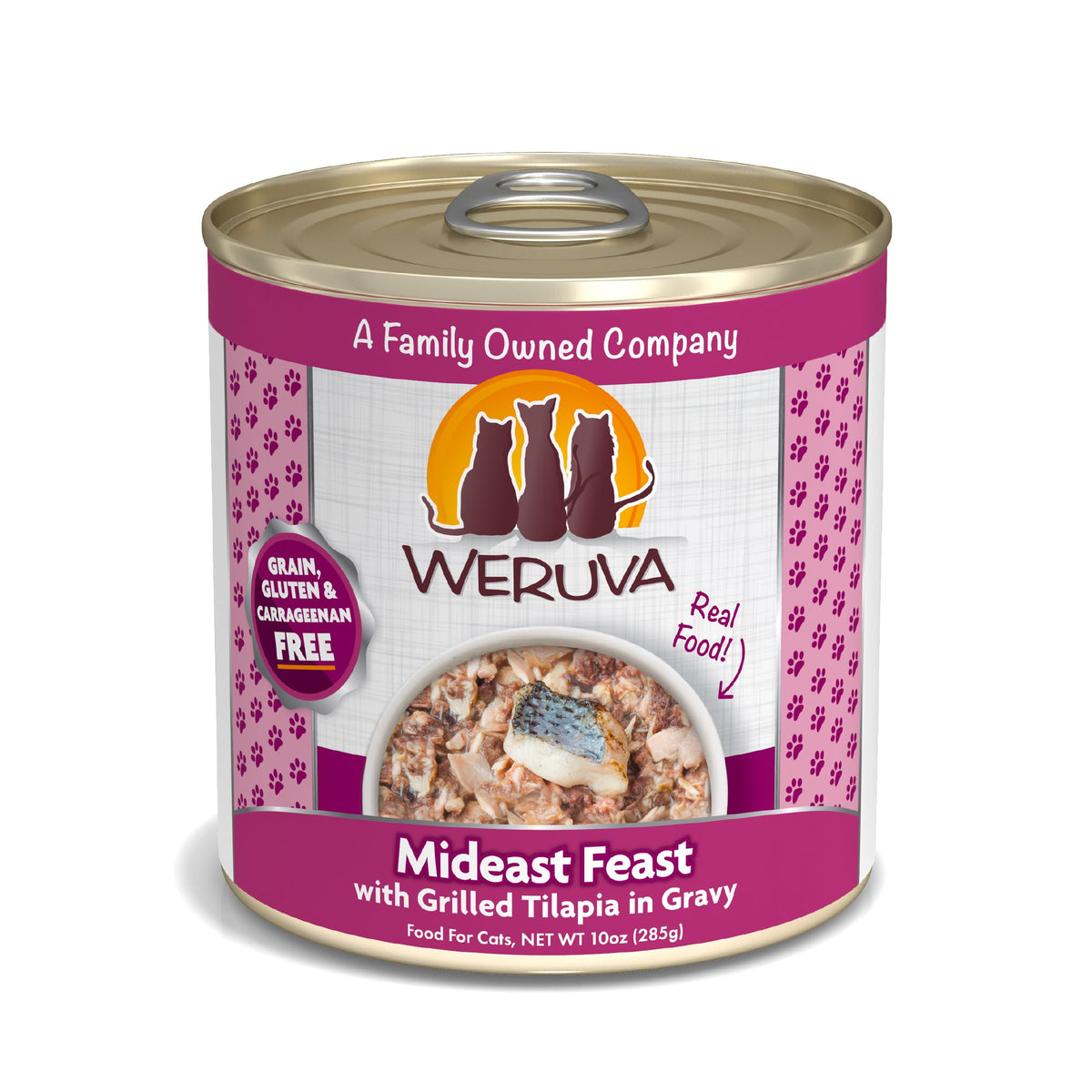 Weruva Classic Cat Food, Mideast Feast With Grilled Tilapia In Gravy, 10Oz Can (Pack Of 12)