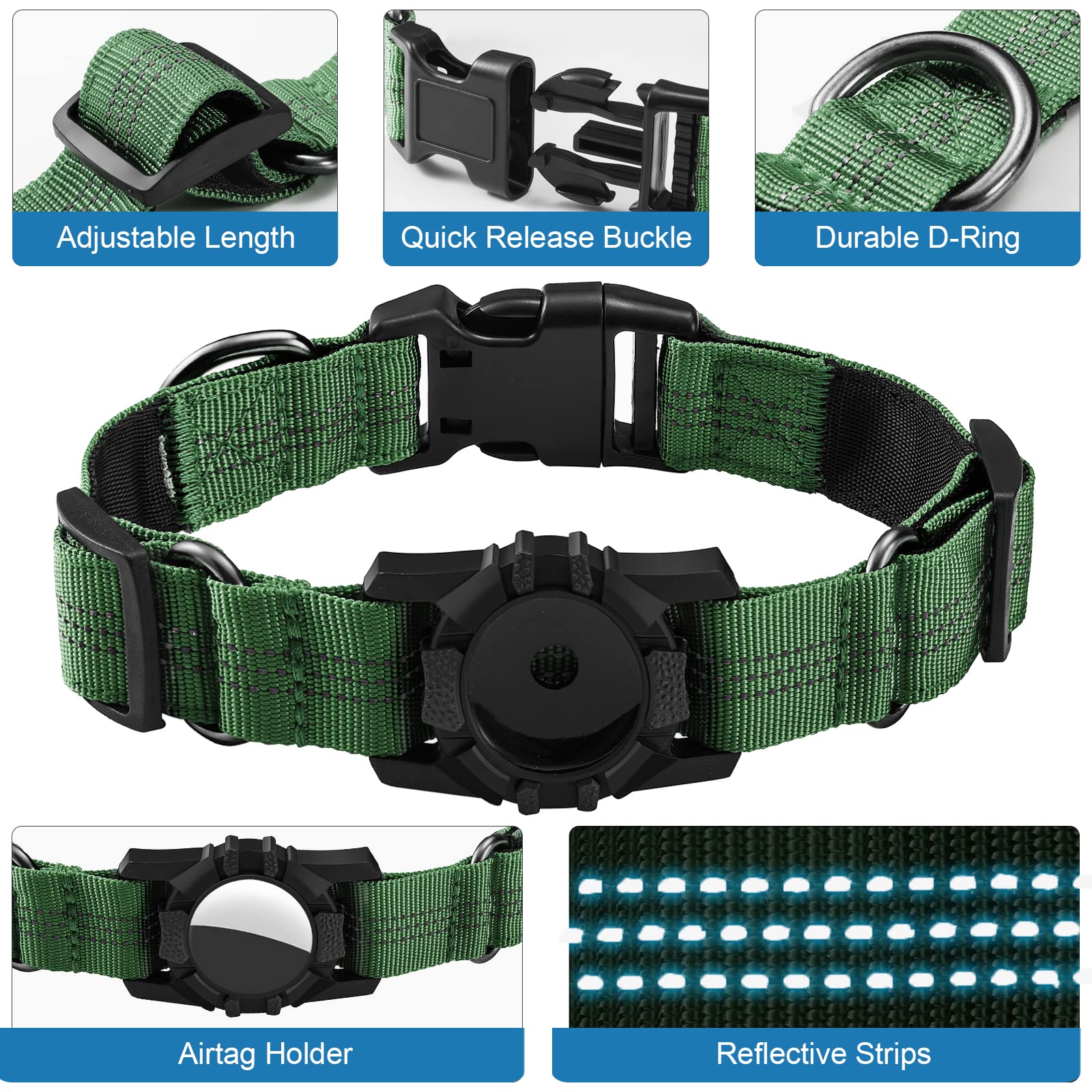 Dog Collar, Reflective Dog Collar -Like New