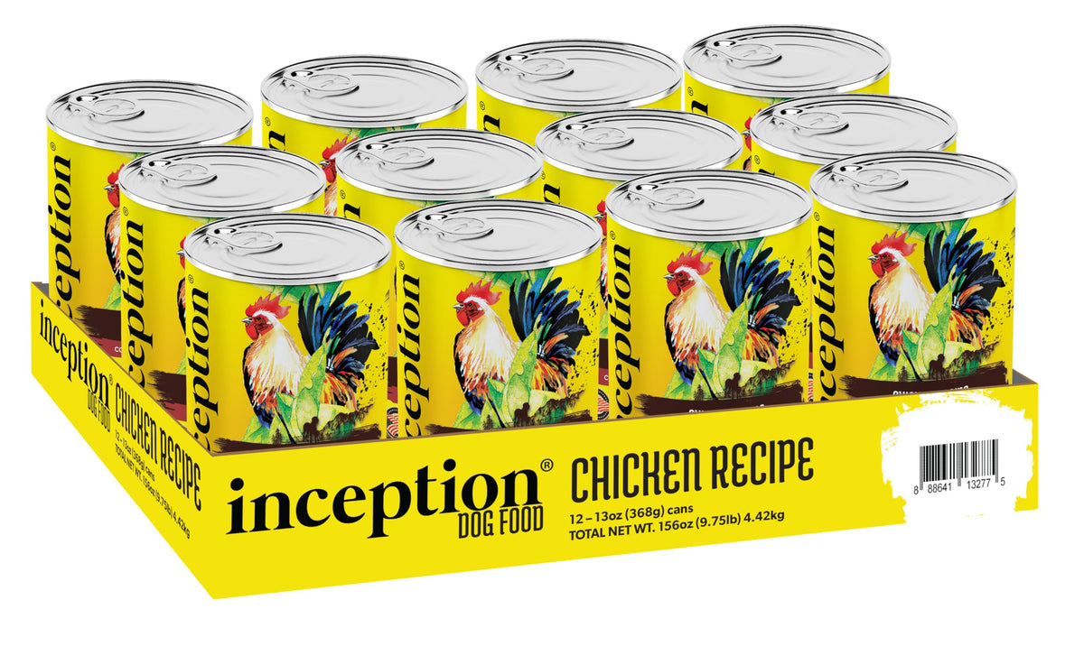 Inception® Wet Dog Food Chicken Recipe – Complete And Balanced Dog Food – Meat First Legume Free Wet Dog Food – 12/13Oz Case