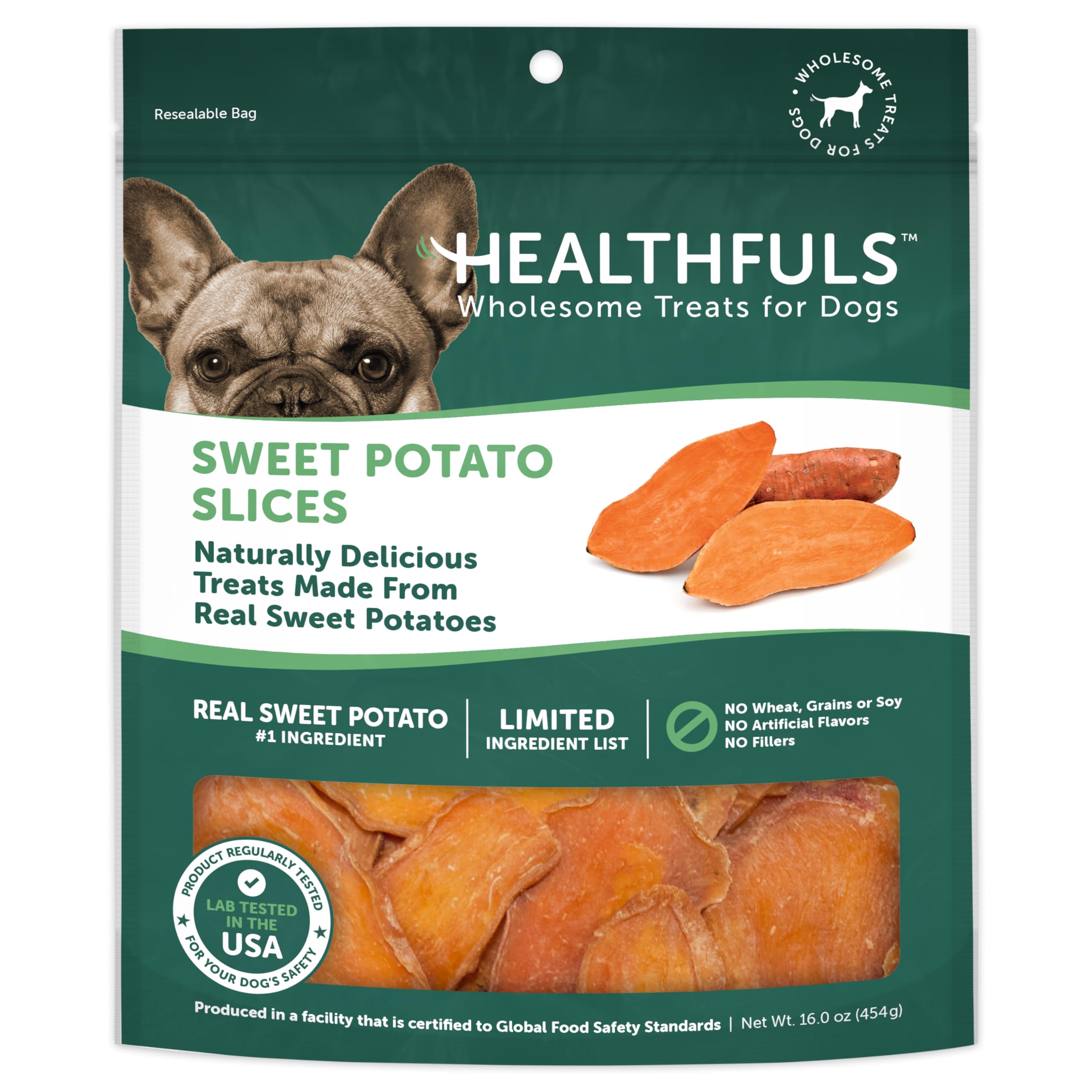 Healthfuls Sweet Potato Slices Dog Treats, 16oz