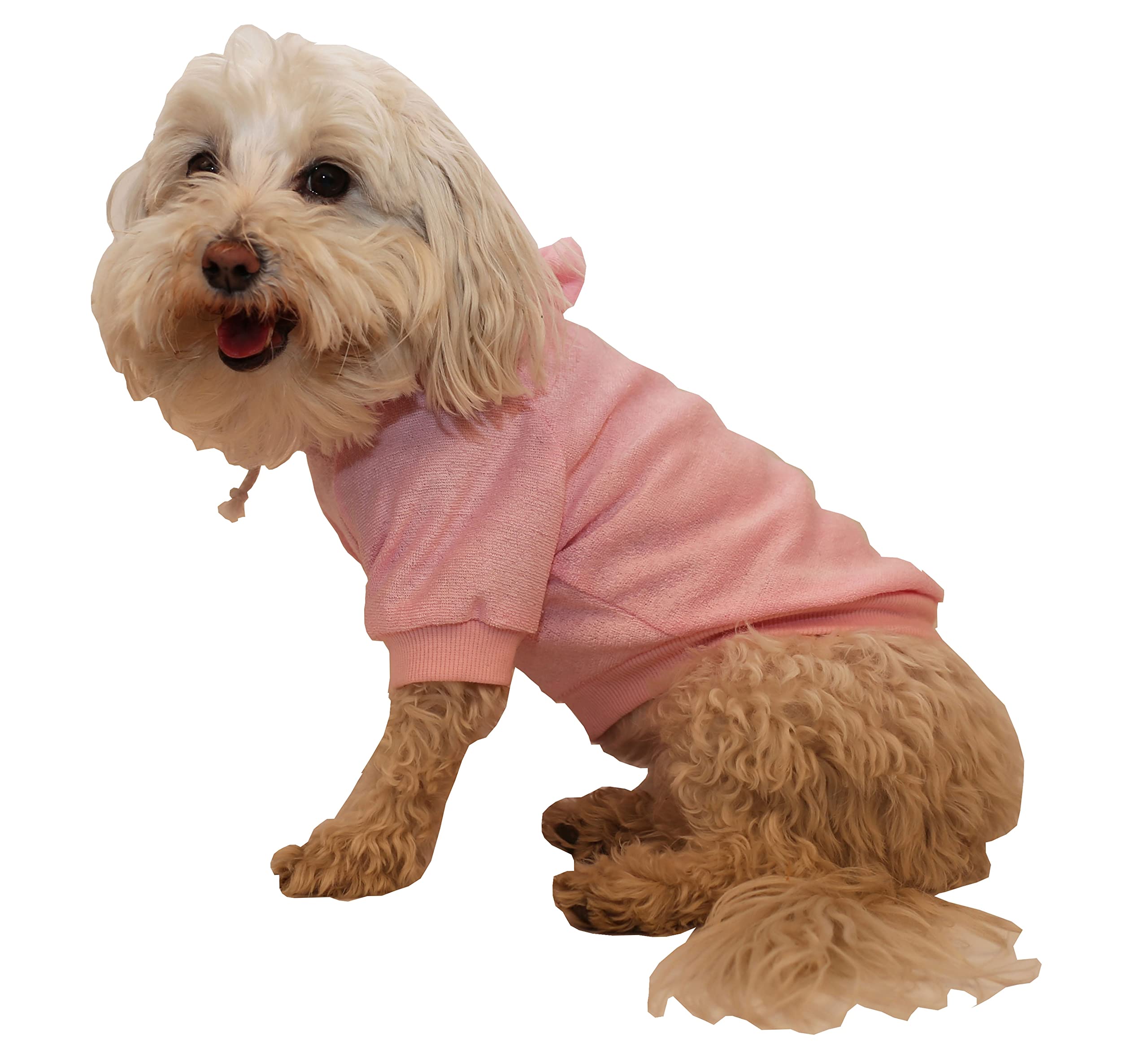 Pet Life French Terry Pet Hoodie Bubblegum Lg