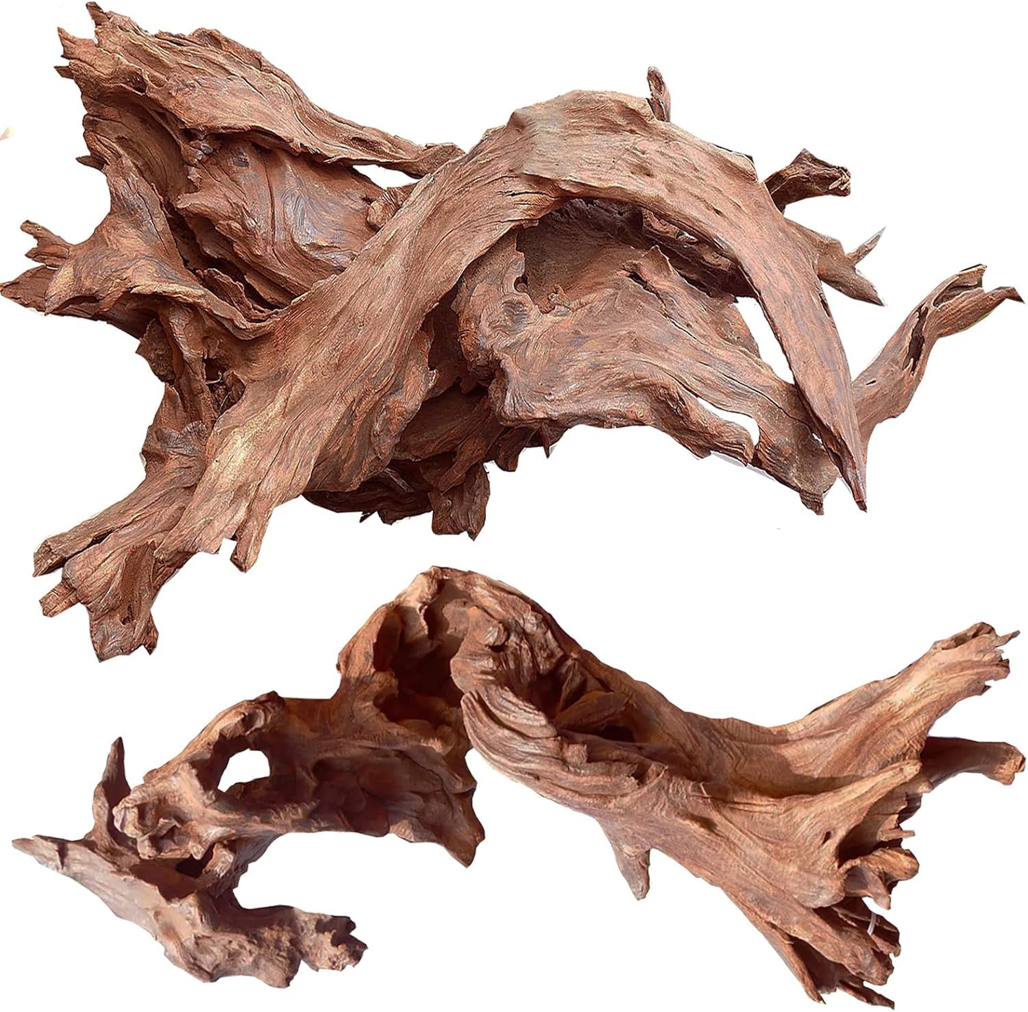 Jorewood Natural Aquarium Driftwood for Fish Tanks & Reptile Terrariums - Safe Fish Tank Decorations, Unique Twisted Branches 2-