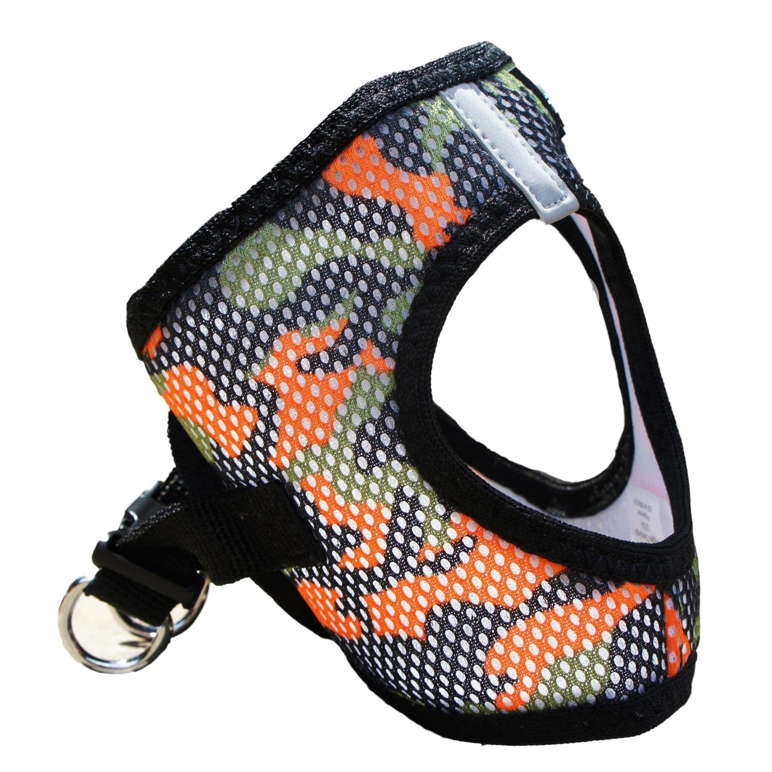 Doggie Design American River Dog Harness Camouflage Collection - Orange Camo S