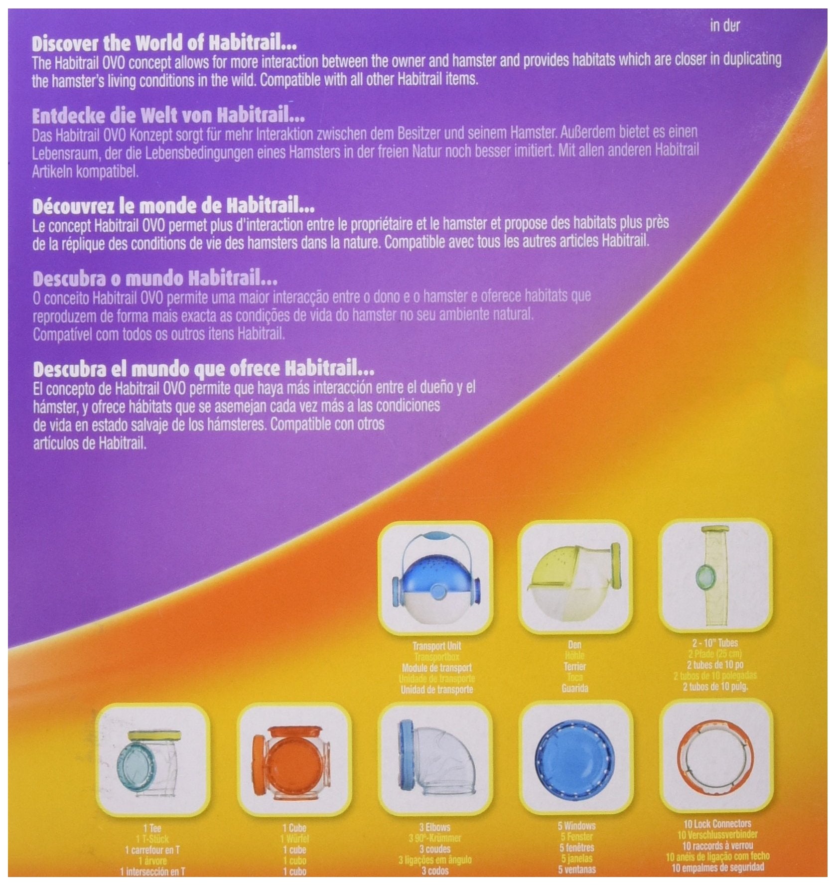 Habitrail Ovo Adventure Pack, Hamster Cage & Accessories, Small Animal Habitat