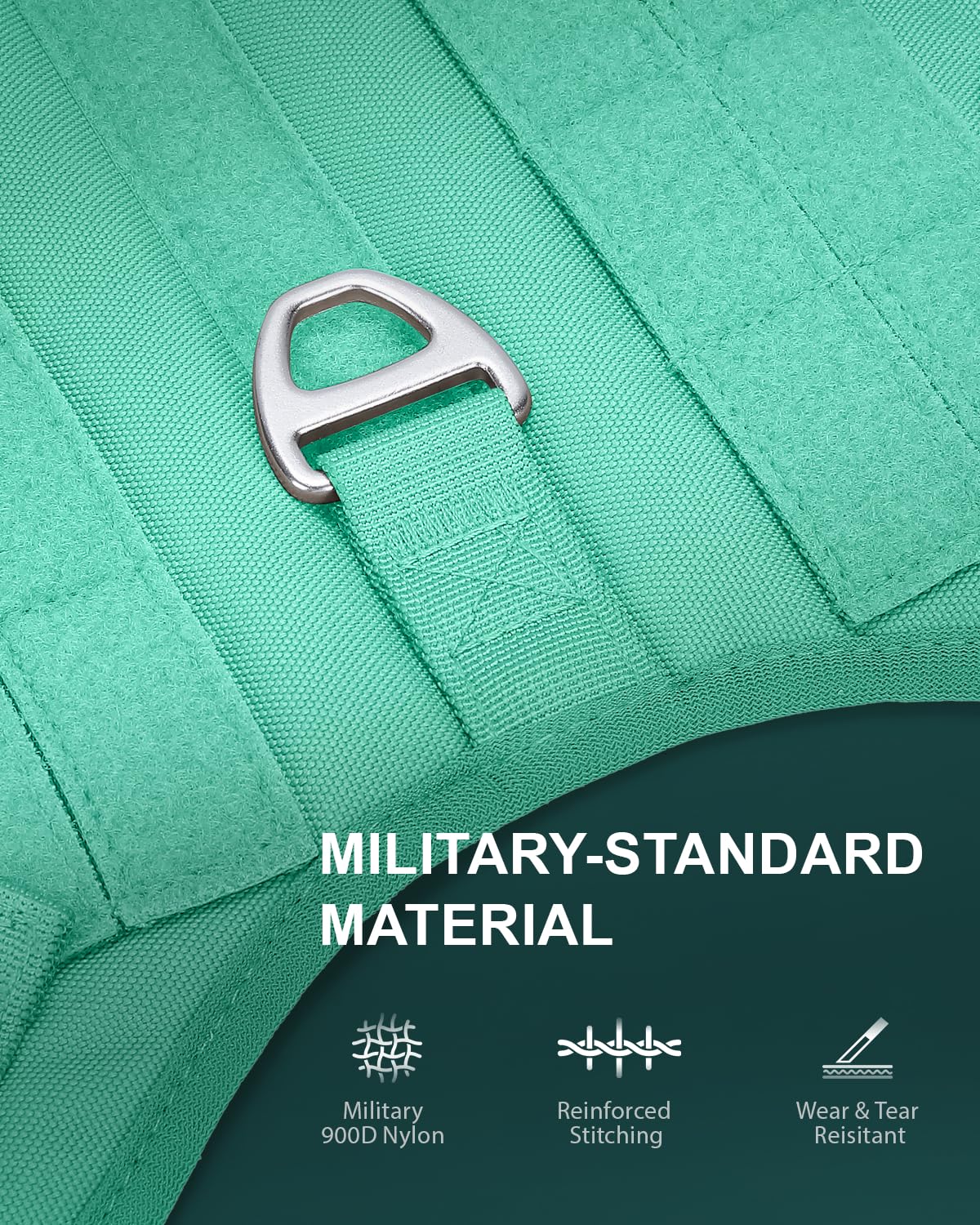 FAYOGOO Tactical Dog Harness for Medium Breed - Mesh Breathable Dog Harness Escape Proof with Handle - No Pull Military Service