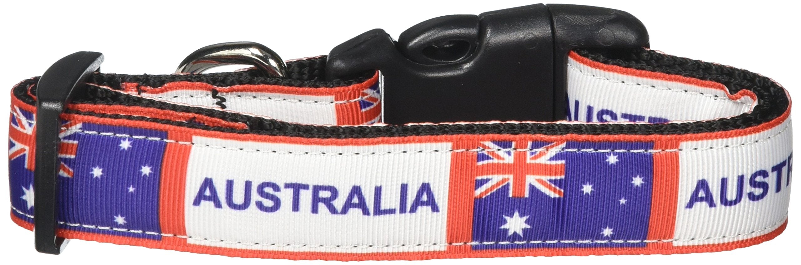 Pet Dog & Cat Nylon Collar or Leash, &quot;Australia Flag&quot; MD Collar