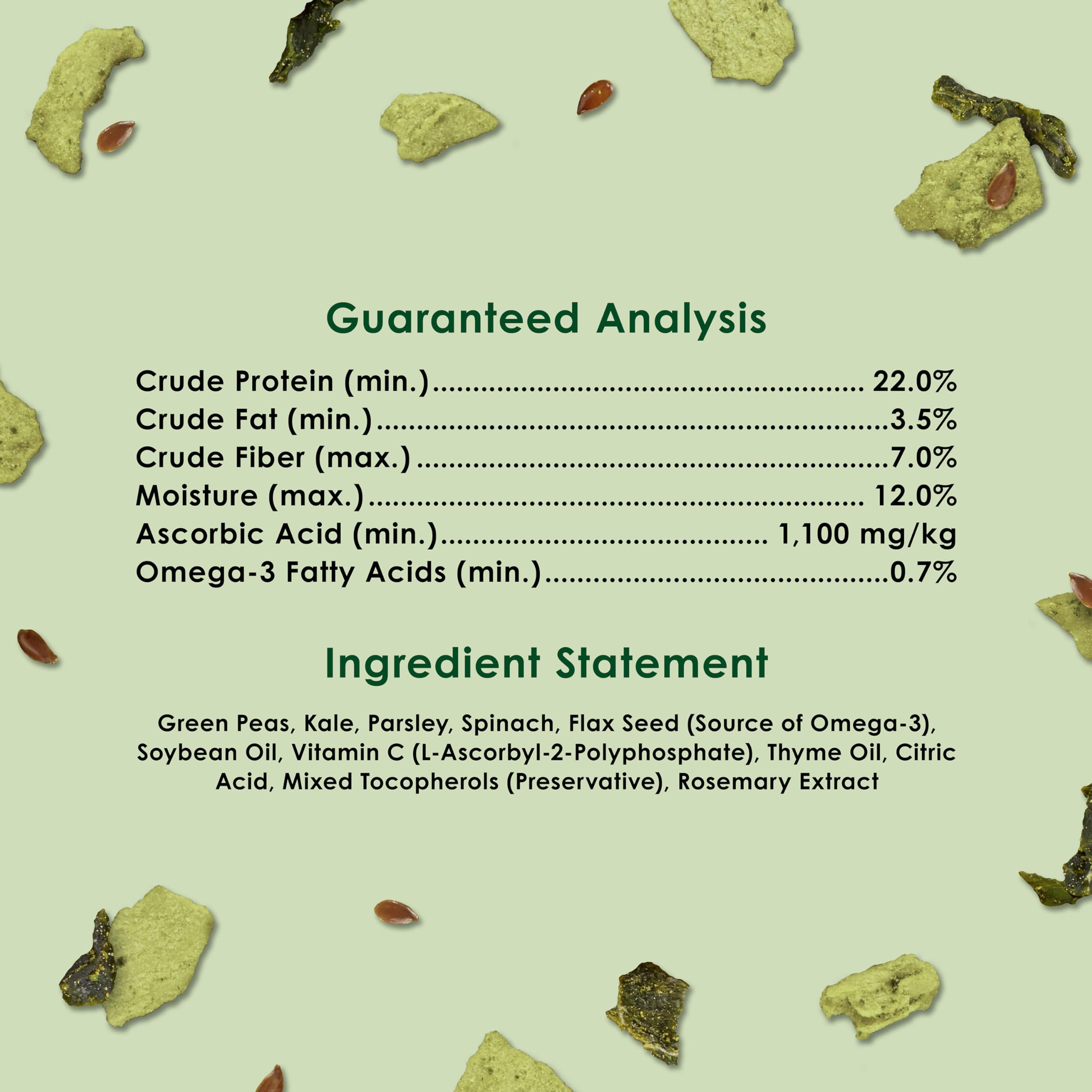 Kaytee Super C Greens, Daily Food Topper with Superfoods for Small Animal Pets, Contains Long-Lasting Vitamin C for Immune Suppo