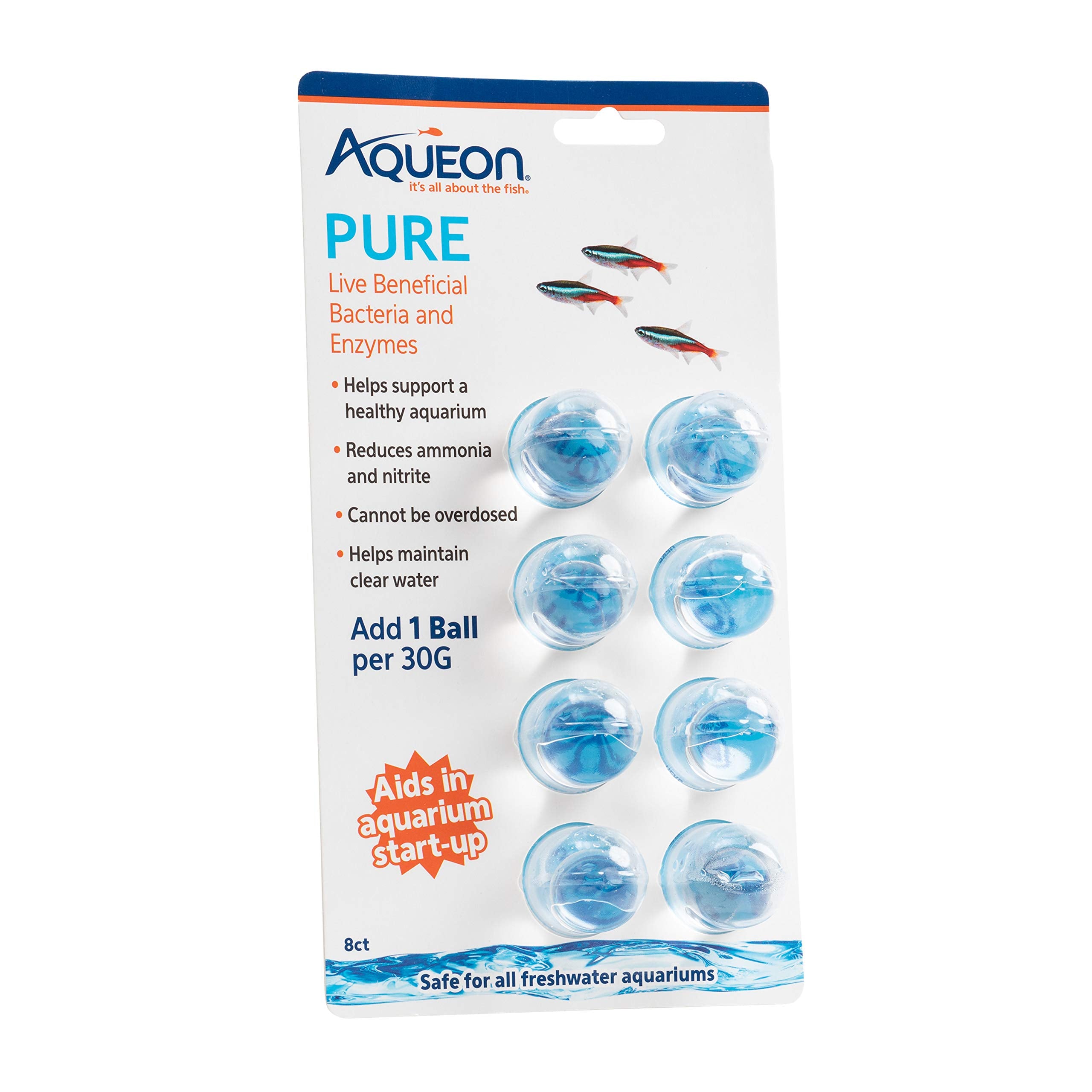 Aqueon Pure Bacteria Supplement - 8 Pack (30 Gallon)