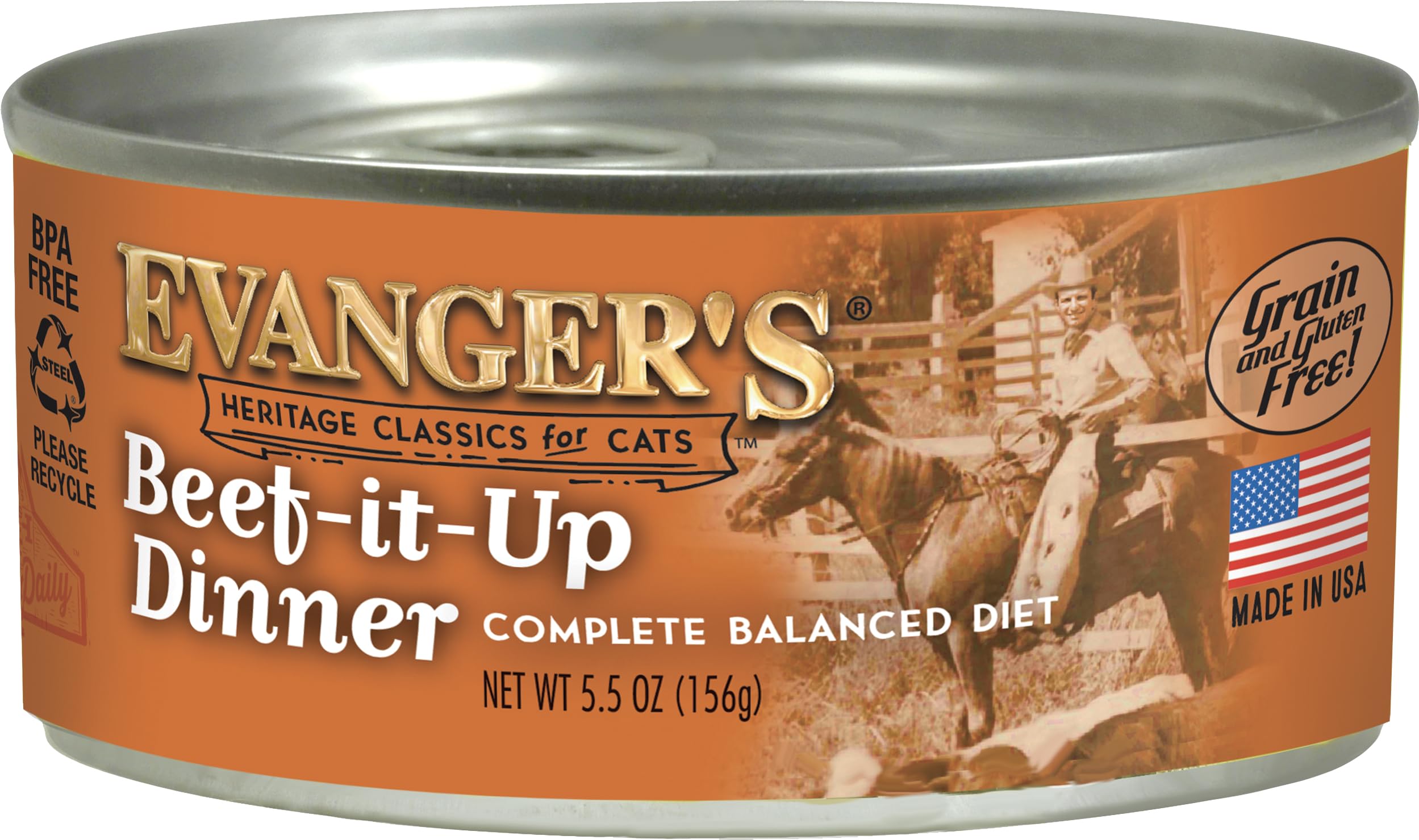Evangers Dog & Cat Food Classic Cat Food - Beef & Liver - 24x5.5 oz